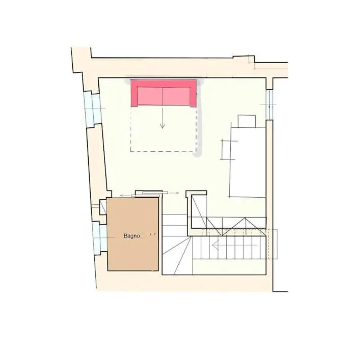 Floor plan in Piccola dimora in palazzo storico