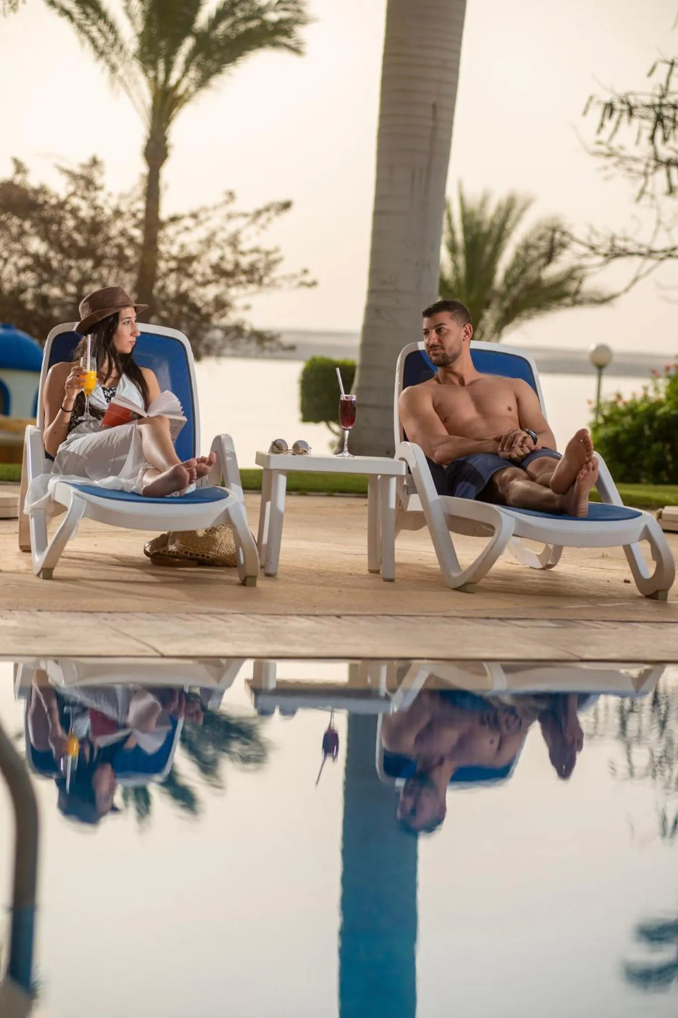 Swimming pool in Mercure Ismailia Forsan Island