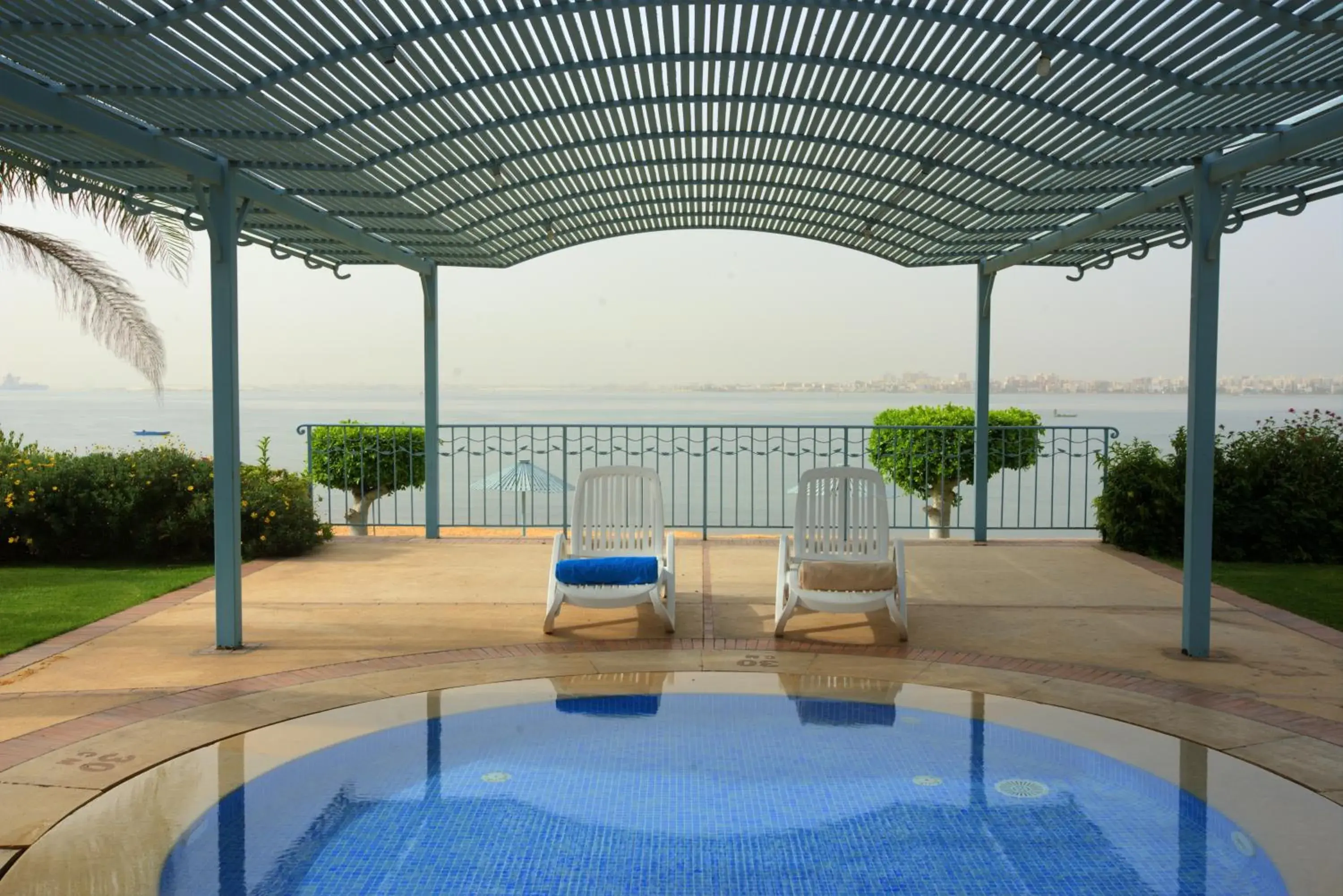 Pool view in Mercure Ismailia Forsan Island Pool view in Mercure Ismailia Forsan Island