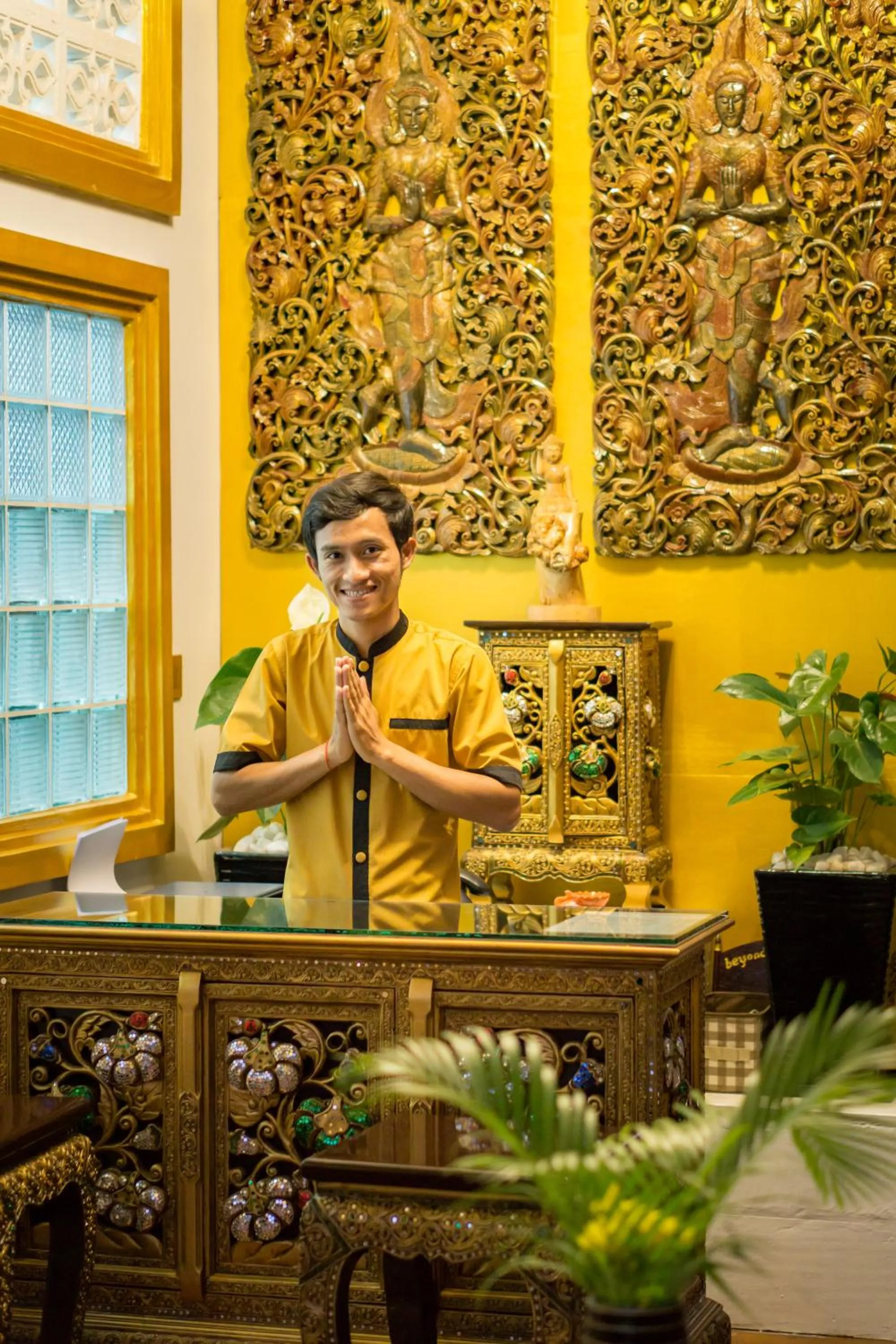 Lobby or reception in Beyond Yangon Inn