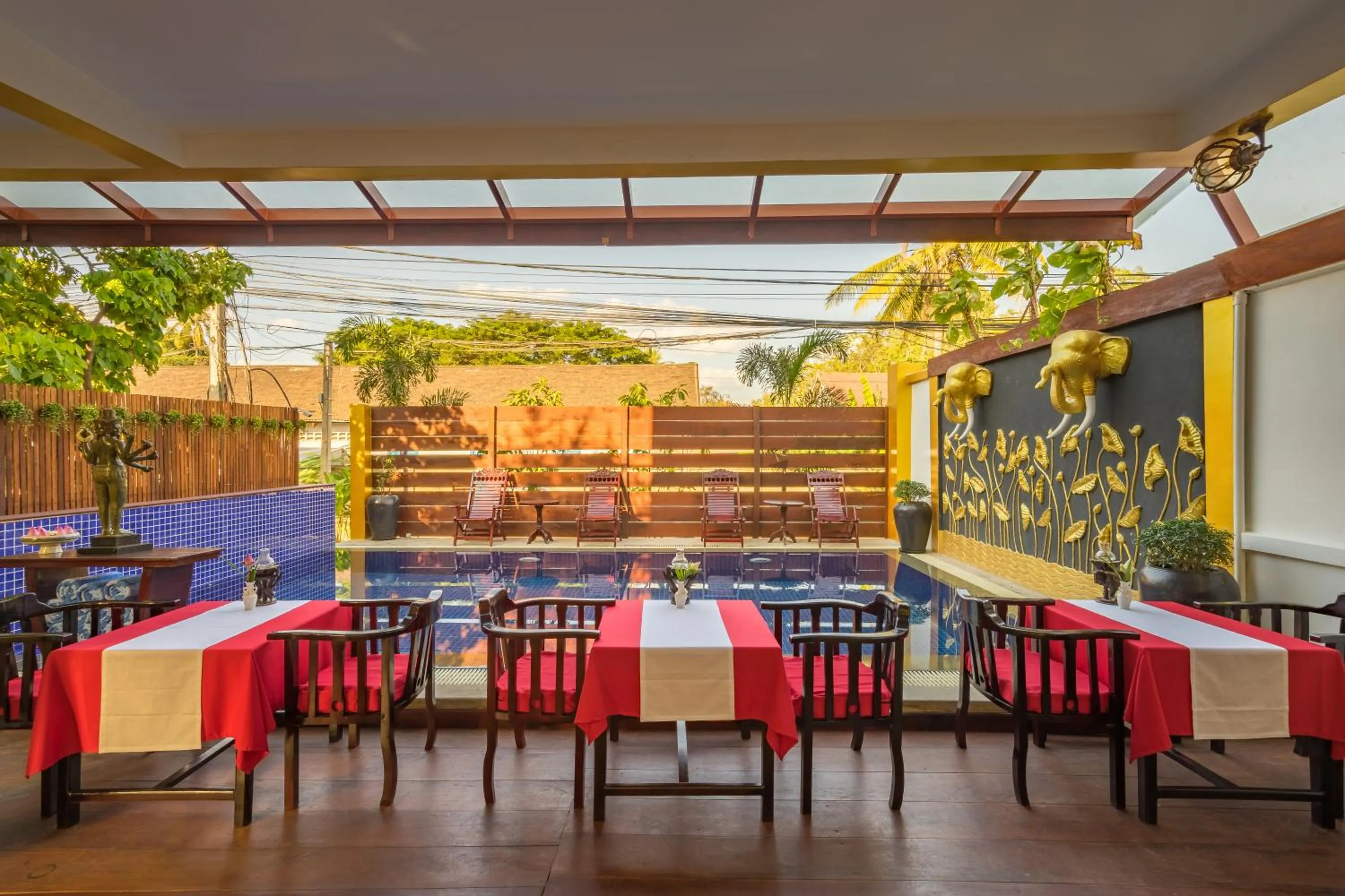 Dining area in Beyond Yangon Inn