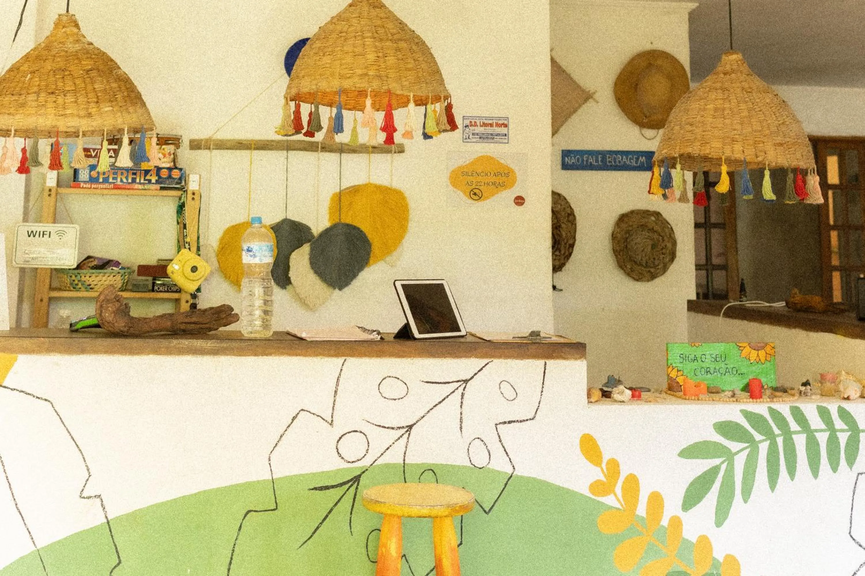 Lobby or reception in Sambaqui Hostel