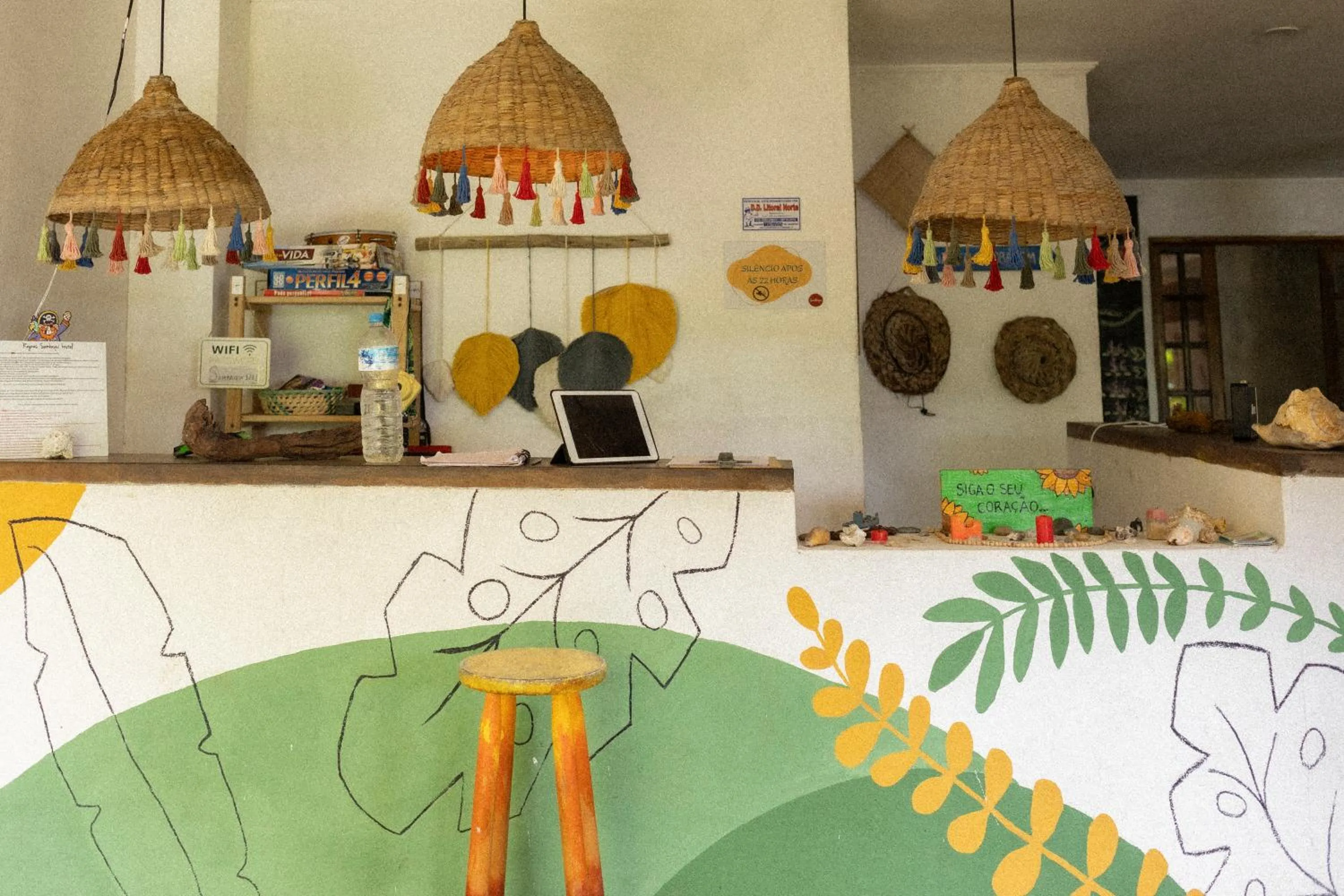Lobby or reception in Sambaqui Hostel