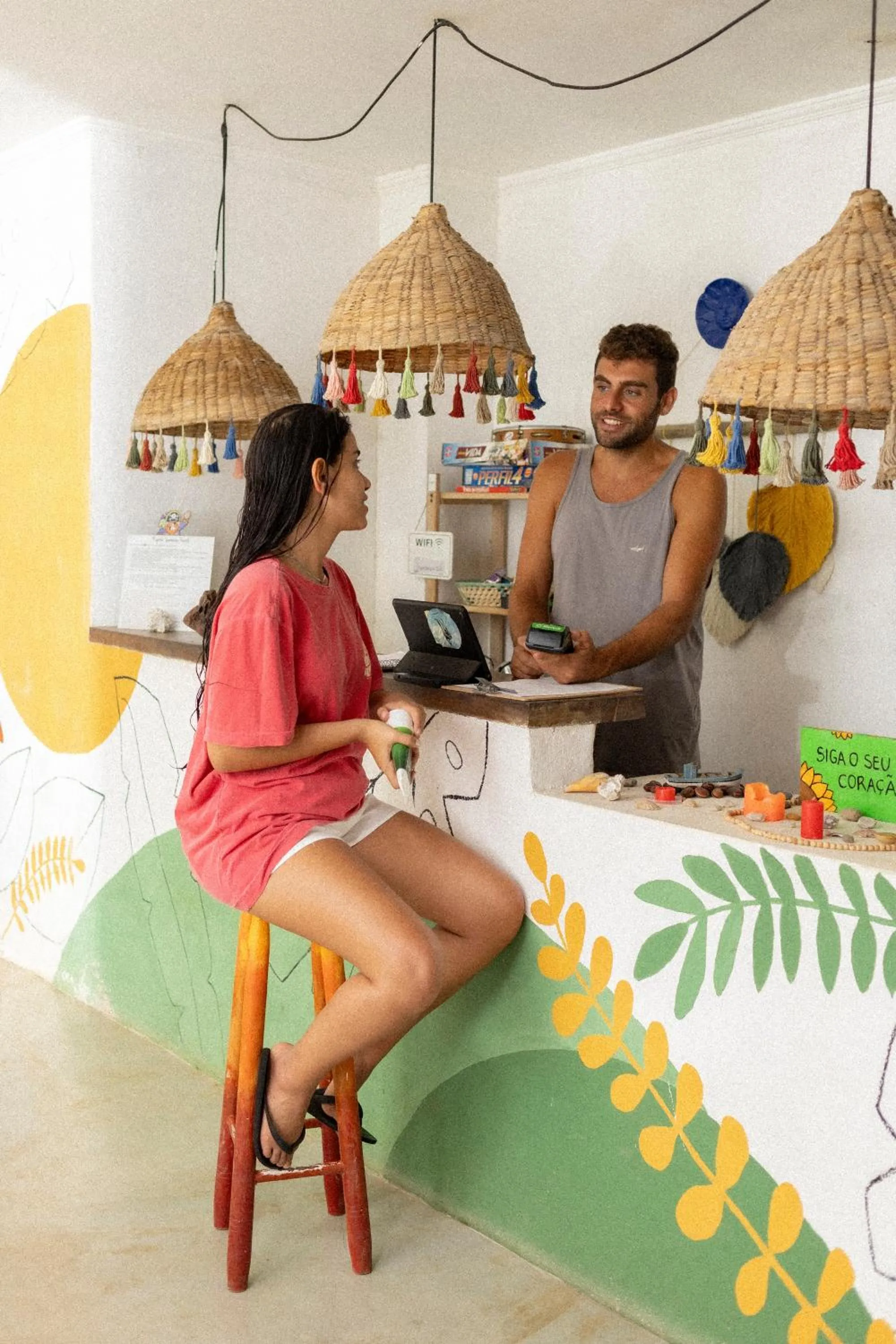 People in Sambaqui Hostel