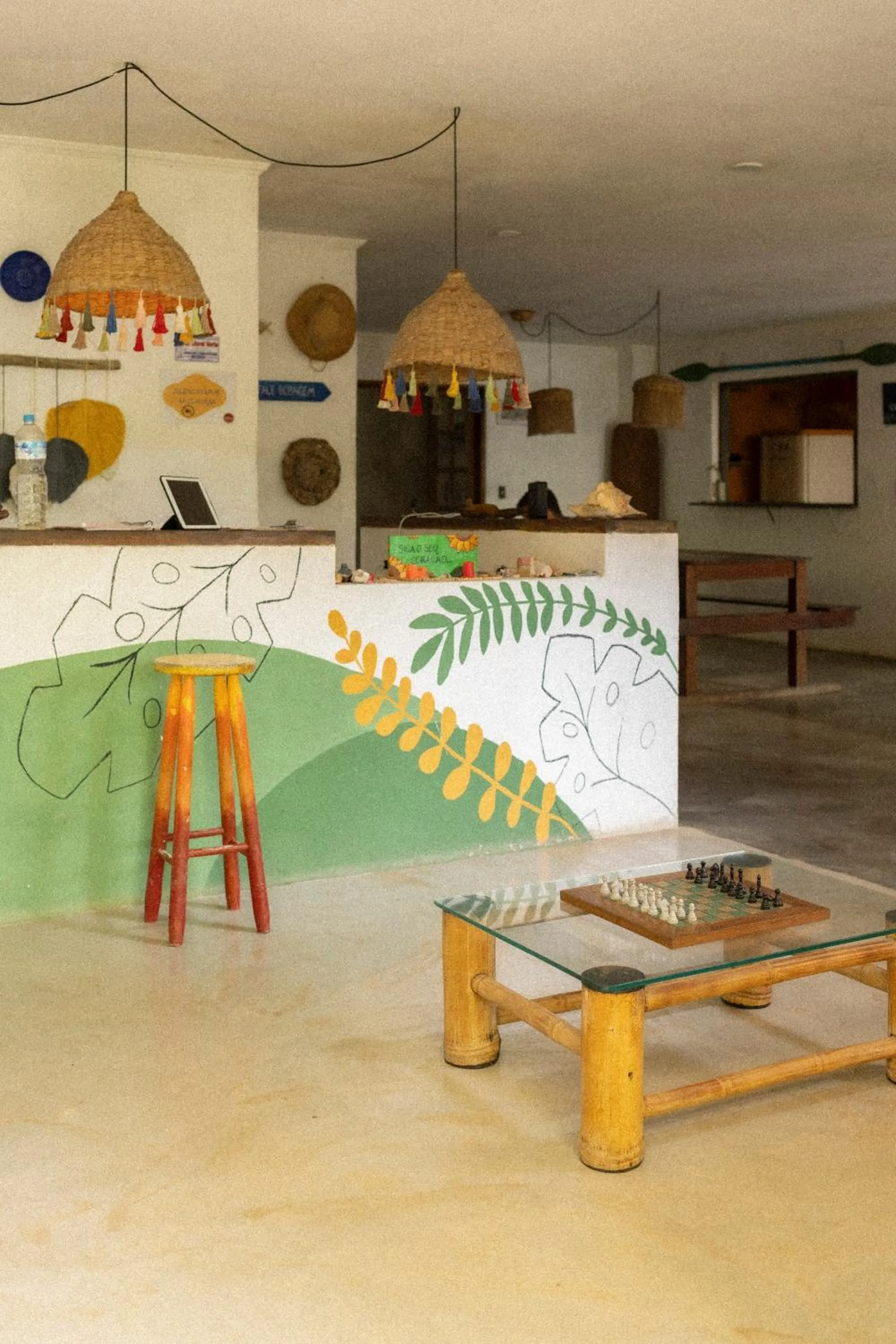 Lobby or reception in Sambaqui Hostel