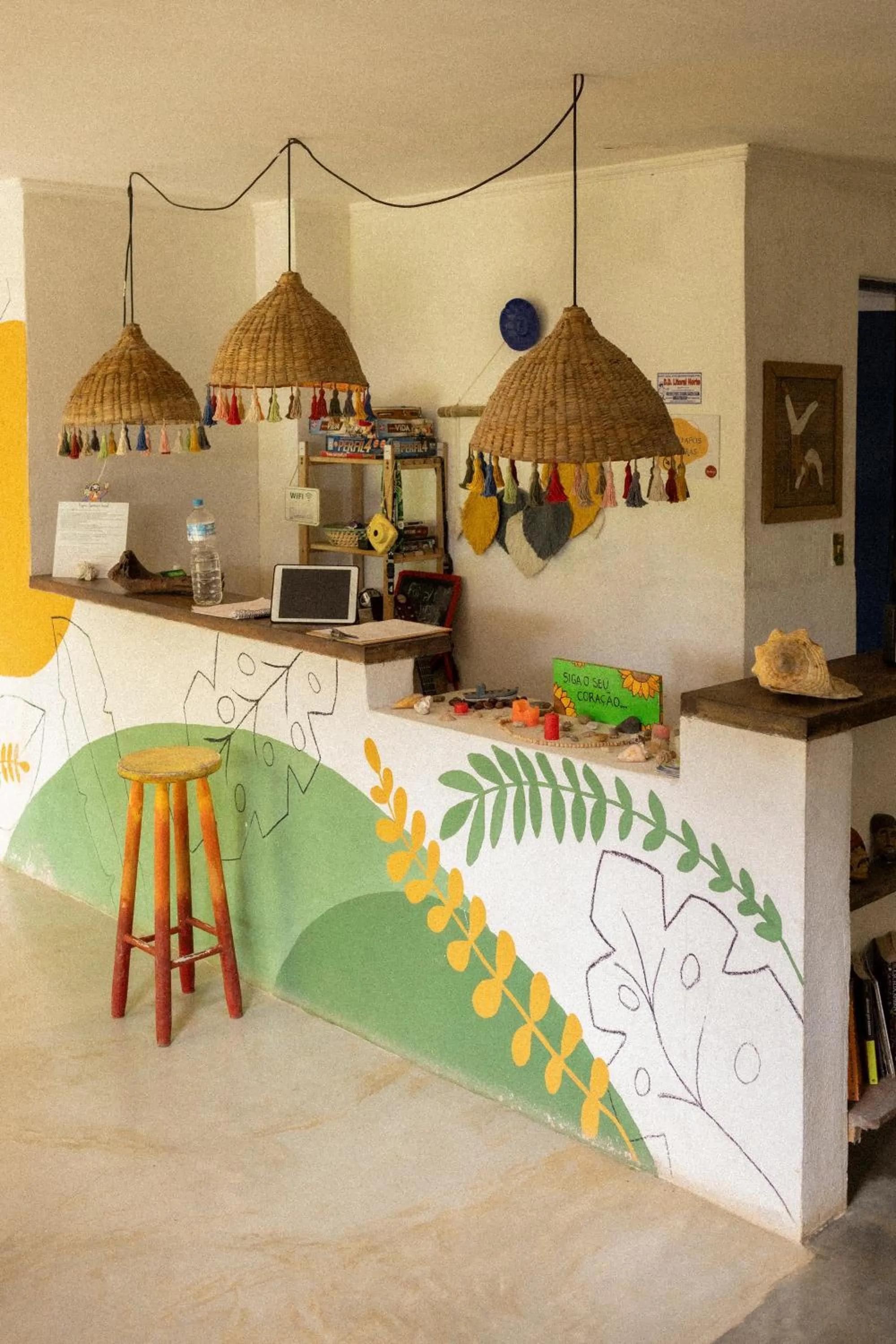 Lobby or reception in Sambaqui Hostel