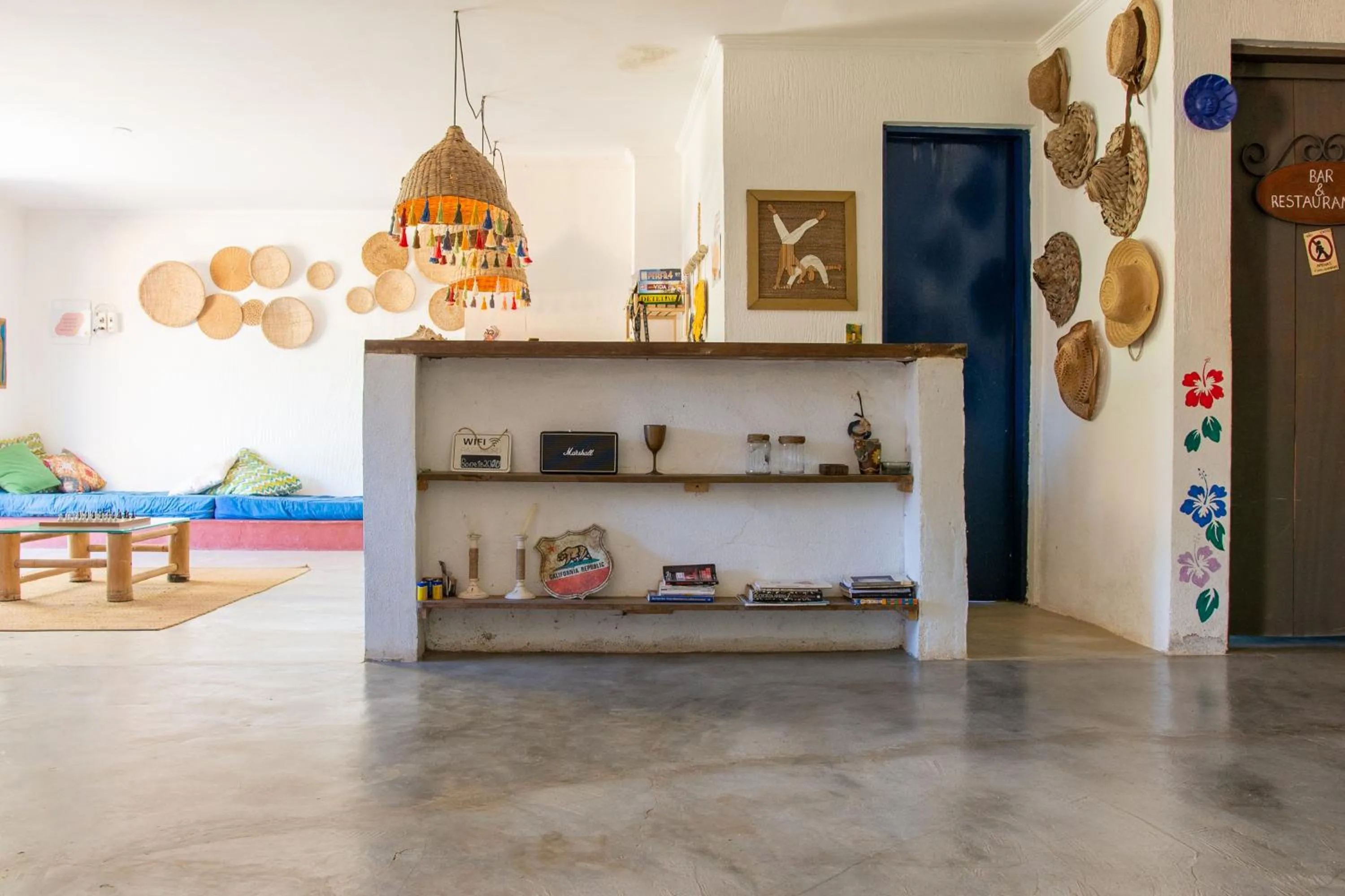 Living room in Sambaqui Hostel