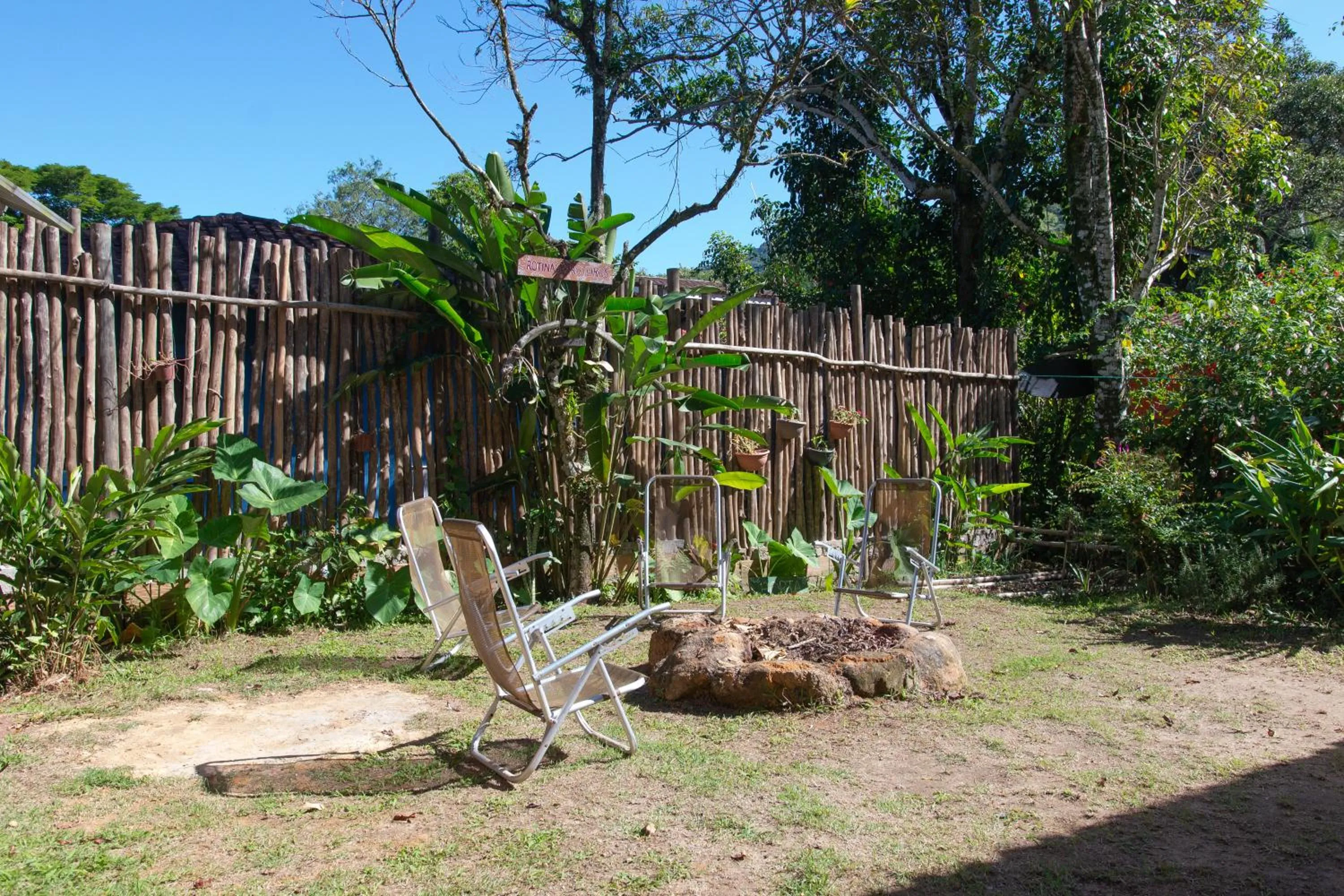 Garden in Sambaqui Hostel