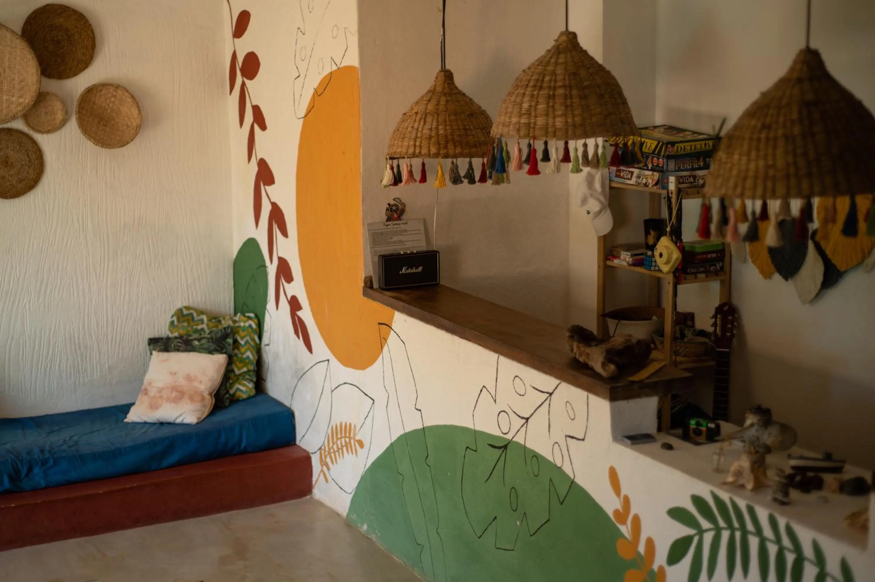 Living room in Sambaqui Hostel