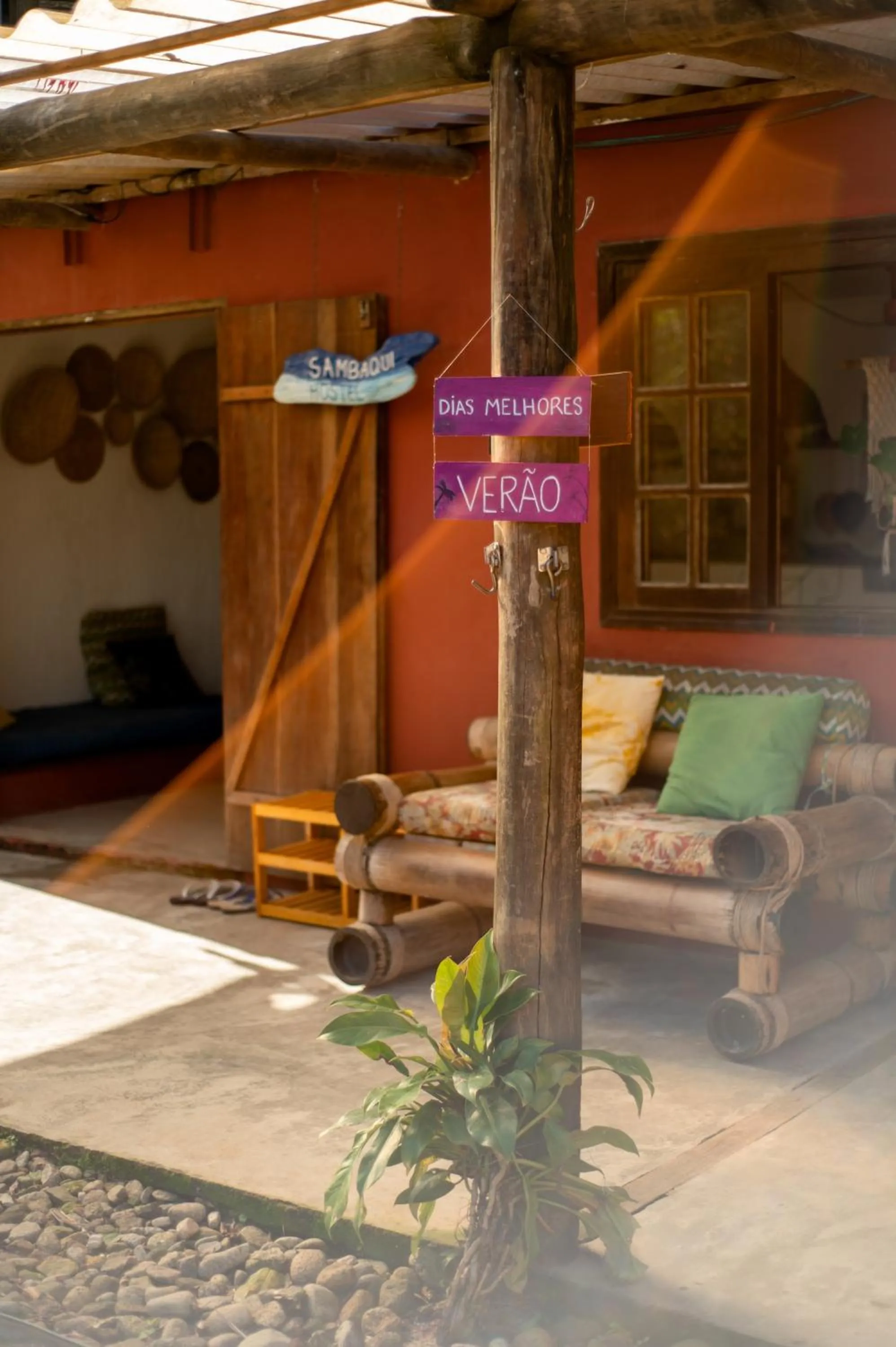 Patio in Sambaqui Hostel