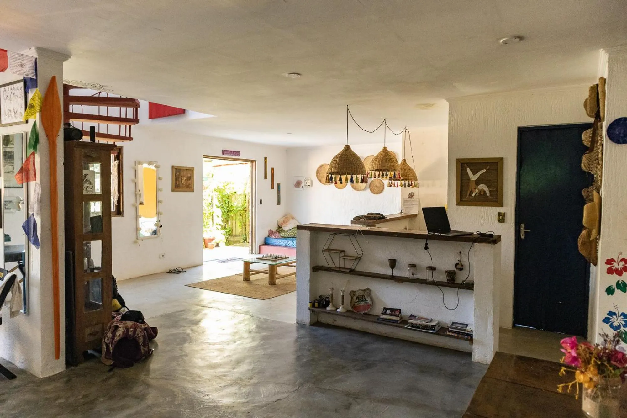 Living room in Sambaqui Hostel