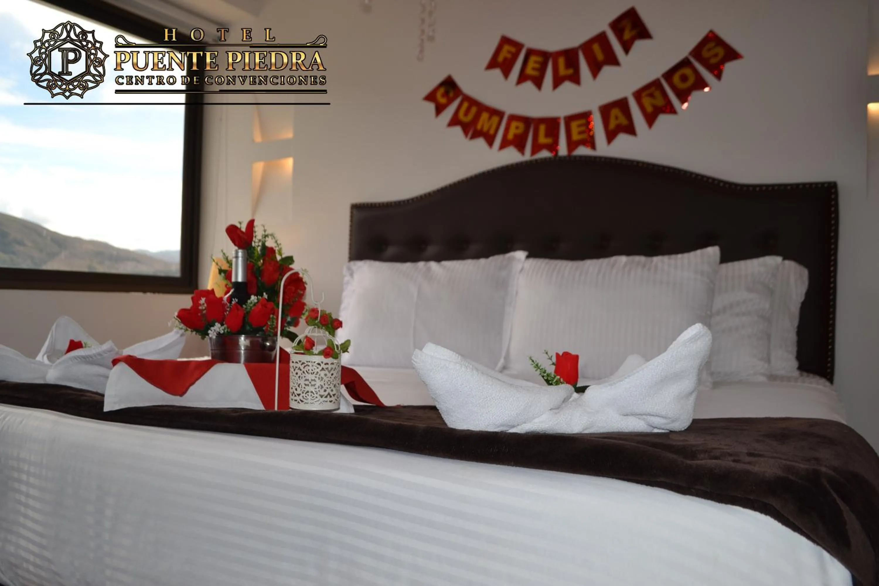 Bed in Hotel Puente Piedra