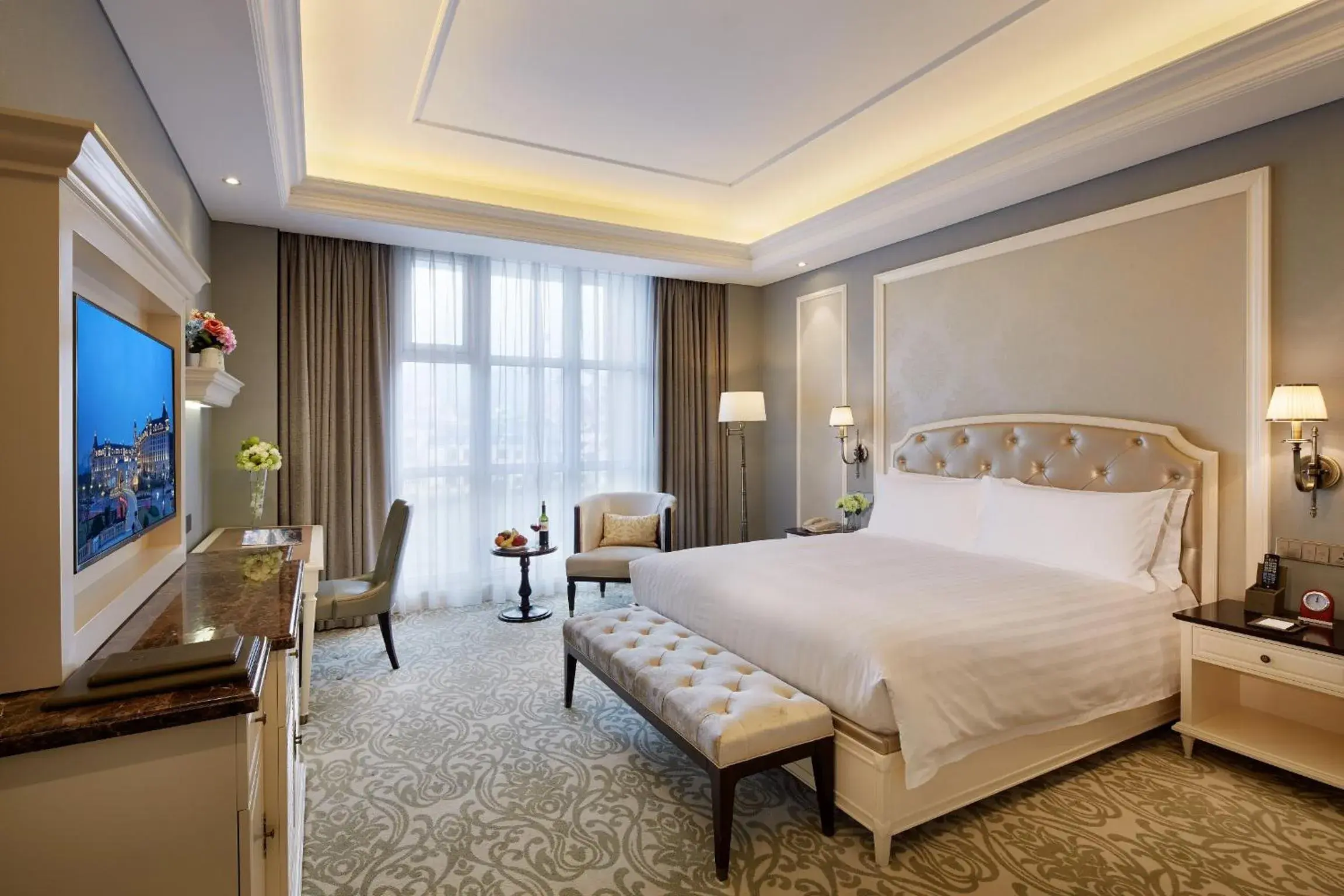 Bedroom in Yinrun Jinjiang Castle Hotel Bedroom in Yinrun Jinjiang Castle Hotel