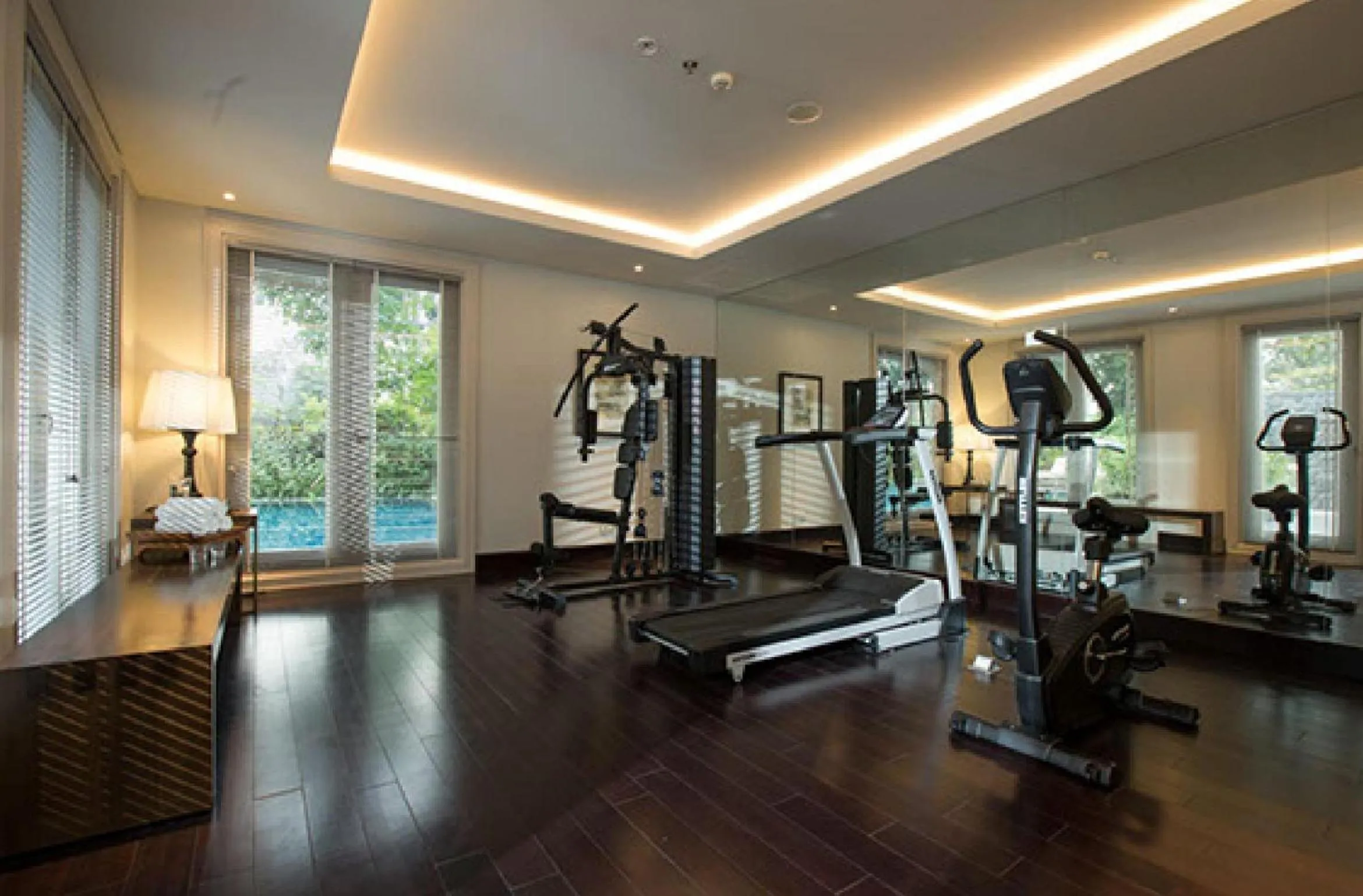 Fitness centre/facilities in The Shalimar Boutique Hotel
