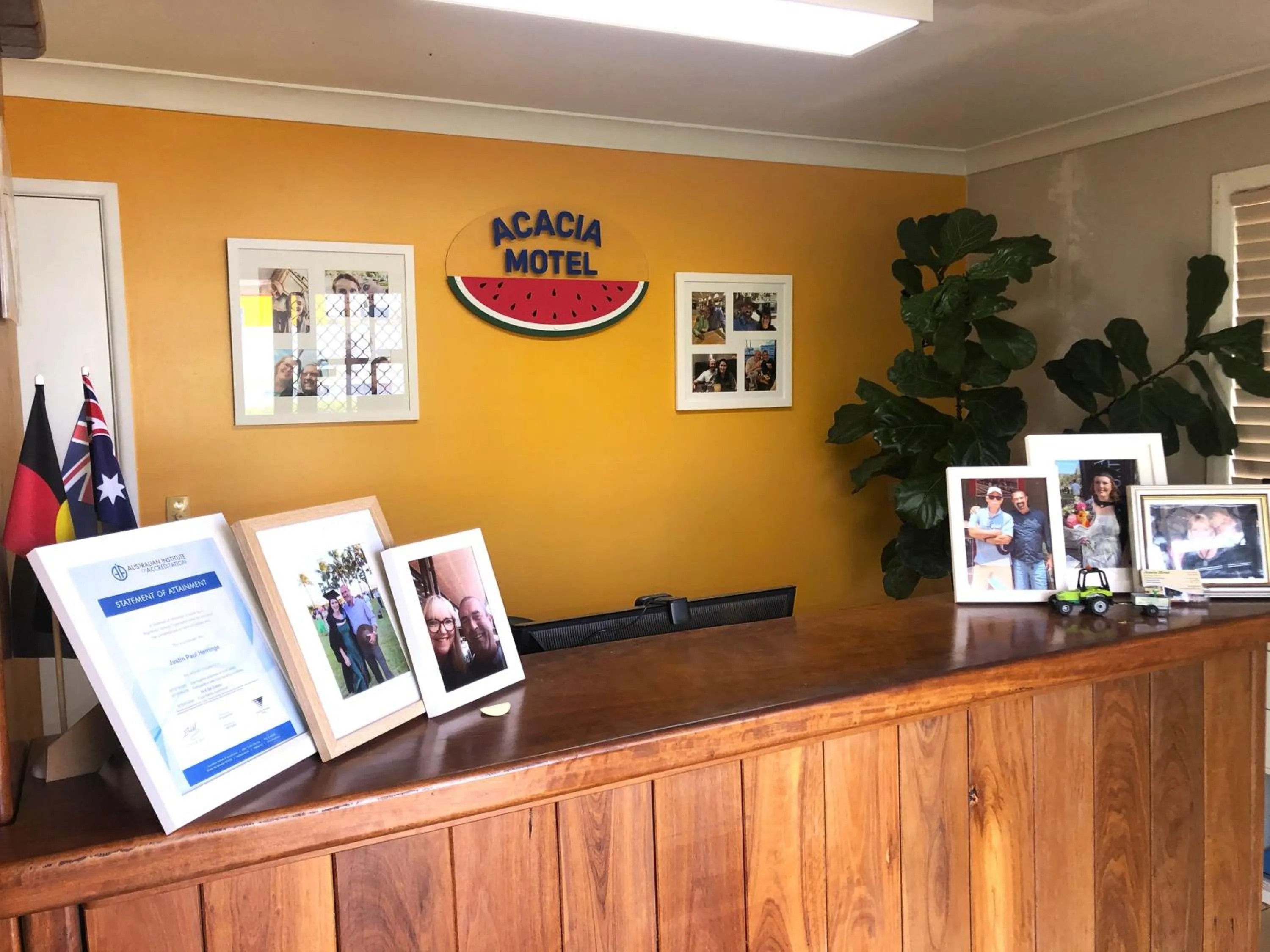 Lobby or reception in Acacia Motel