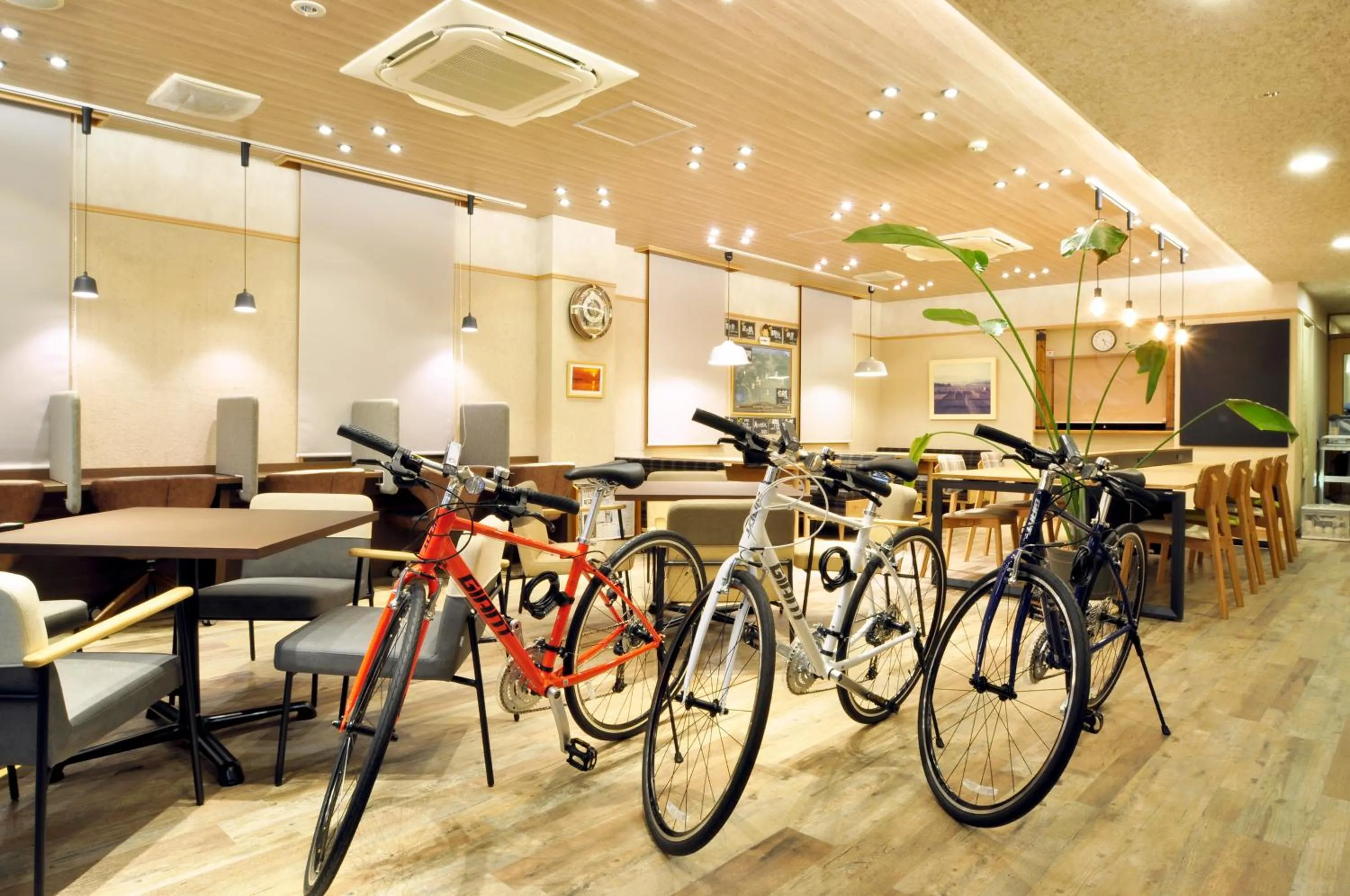 Cycling in Annex Hotel Abe