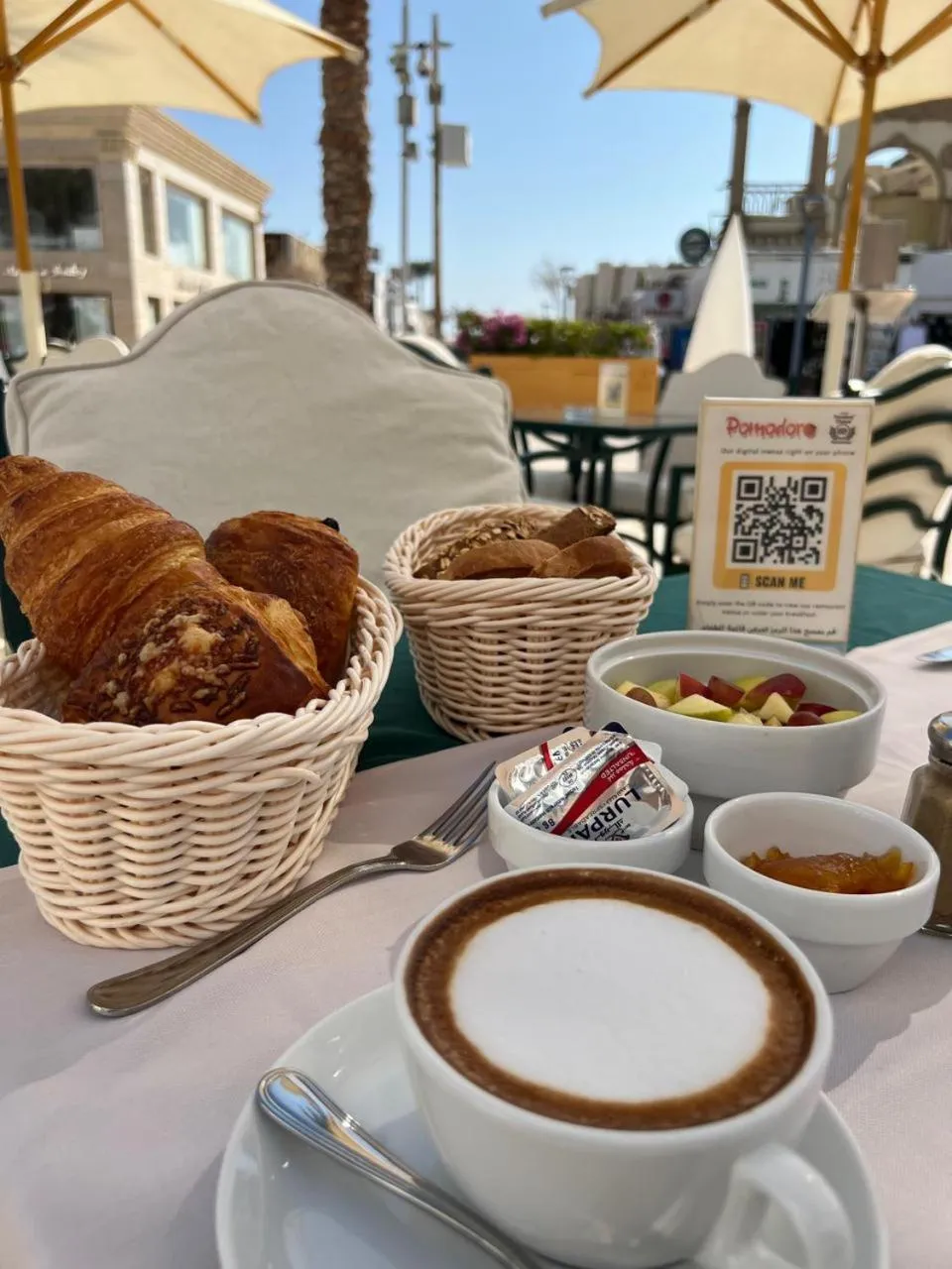 Seating area in Camel Dive Club & Boutique Hotel