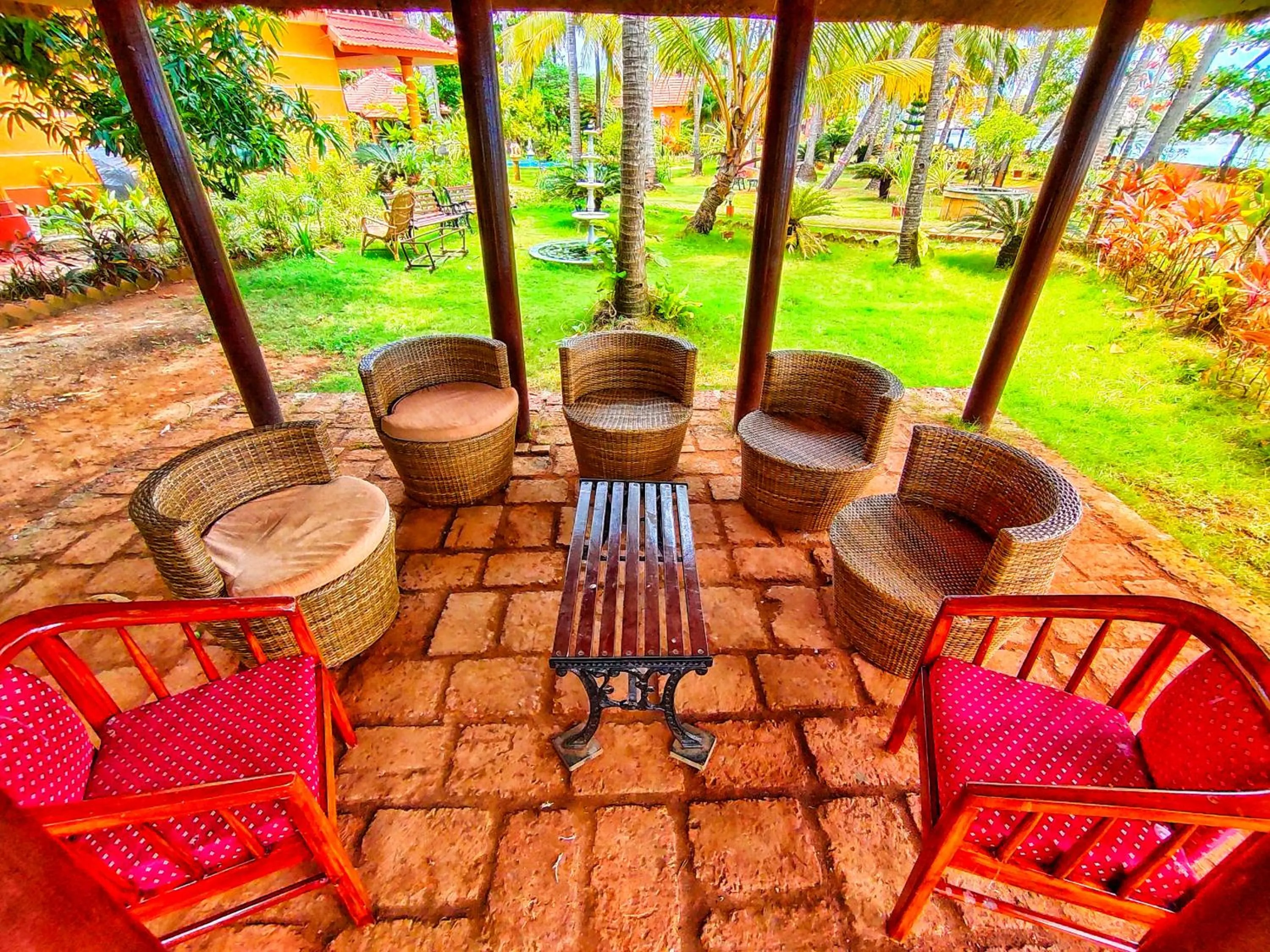 Seating area in Paradise Lagoon