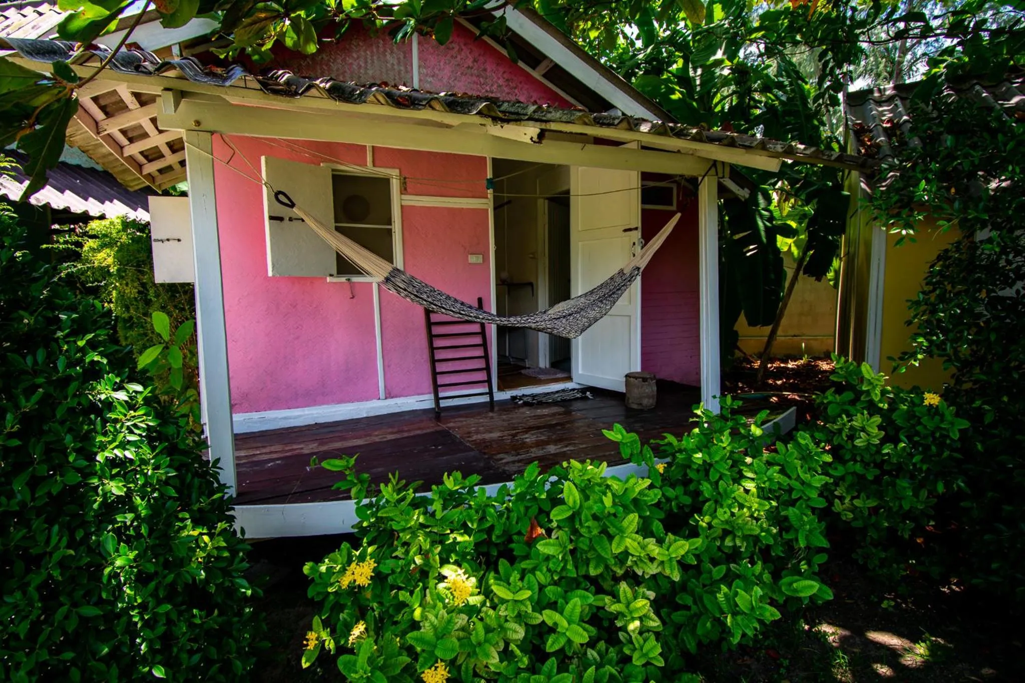 Patio in Colorful Hut
