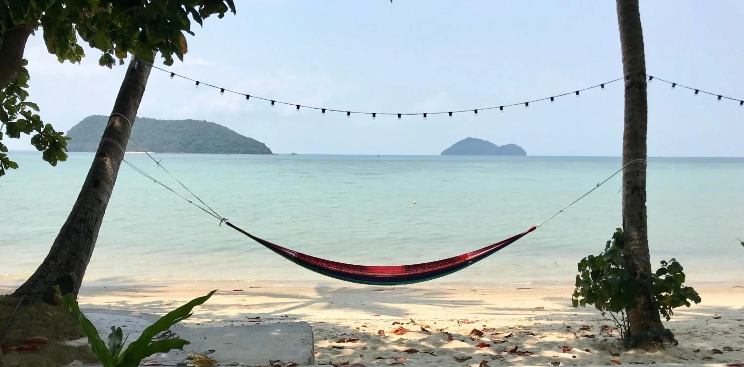 Beach in Colorful Hut