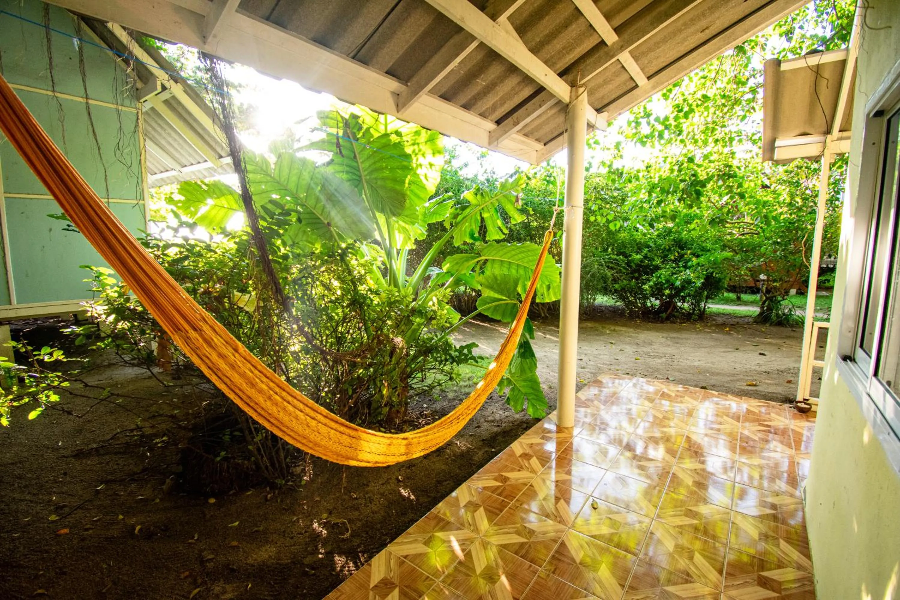 Patio in Colorful Hut