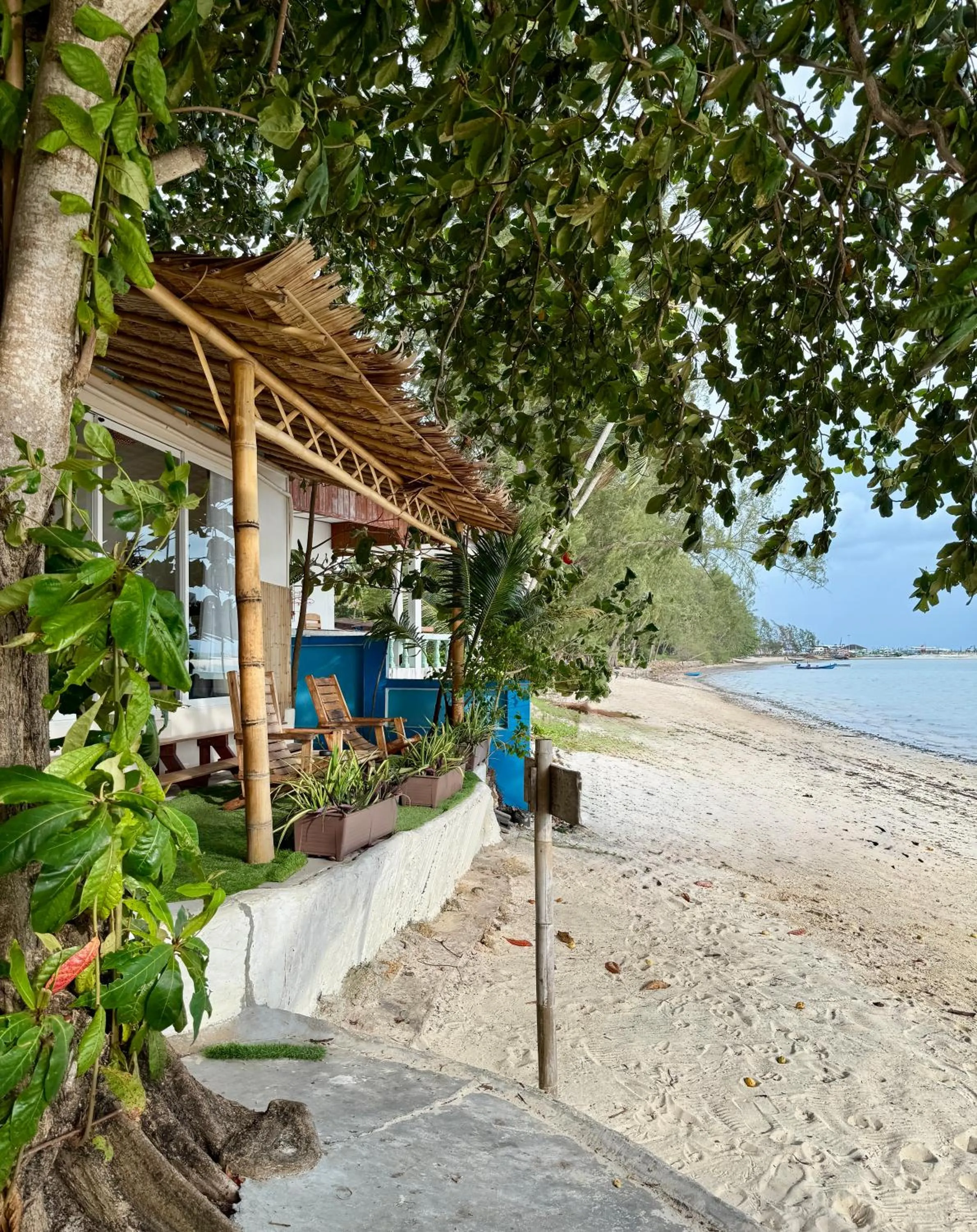Beach in Colorful Hut