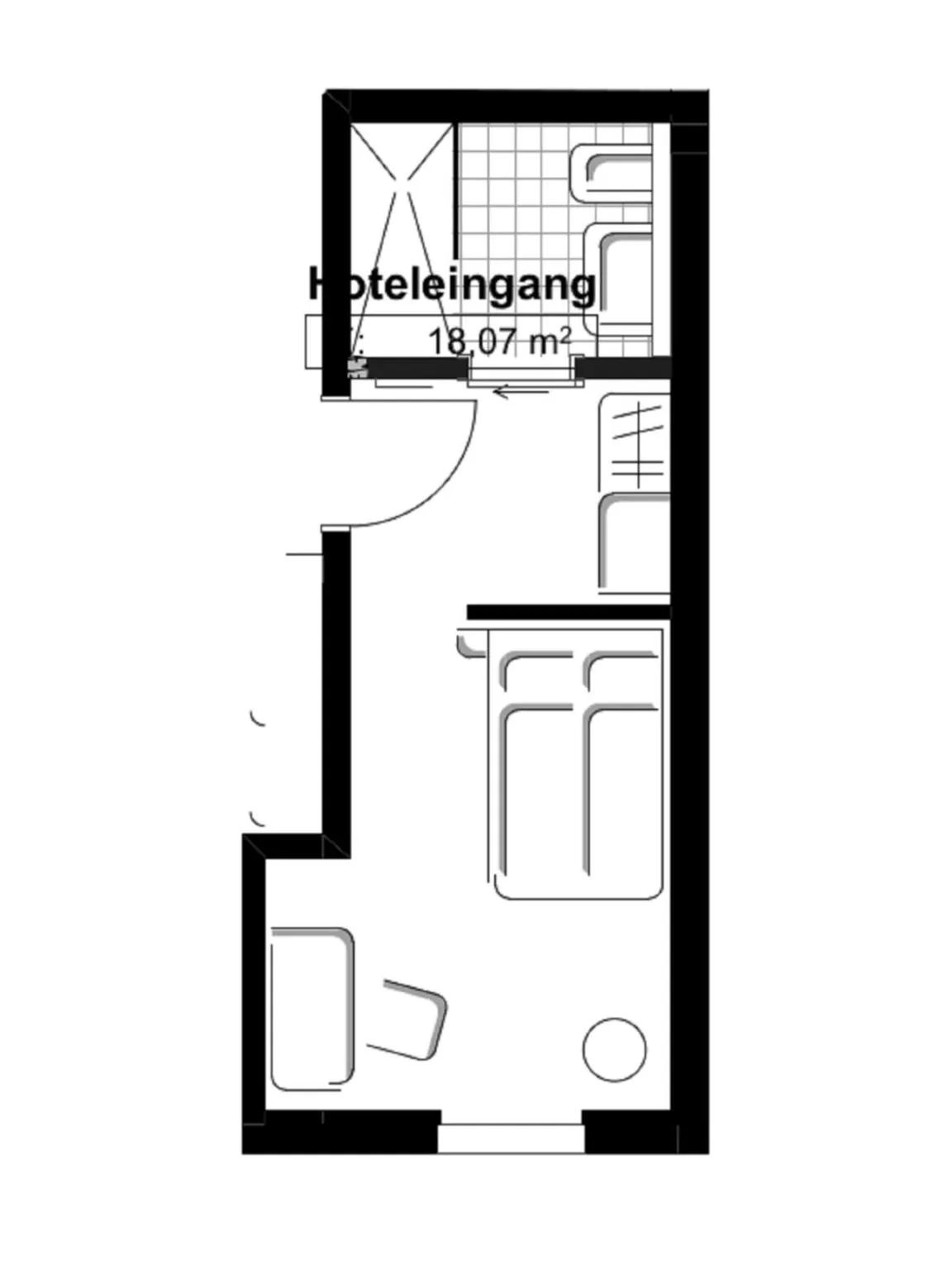 Floor plan in Zum Hirschen - hotel & gasthaus beim stöckeler