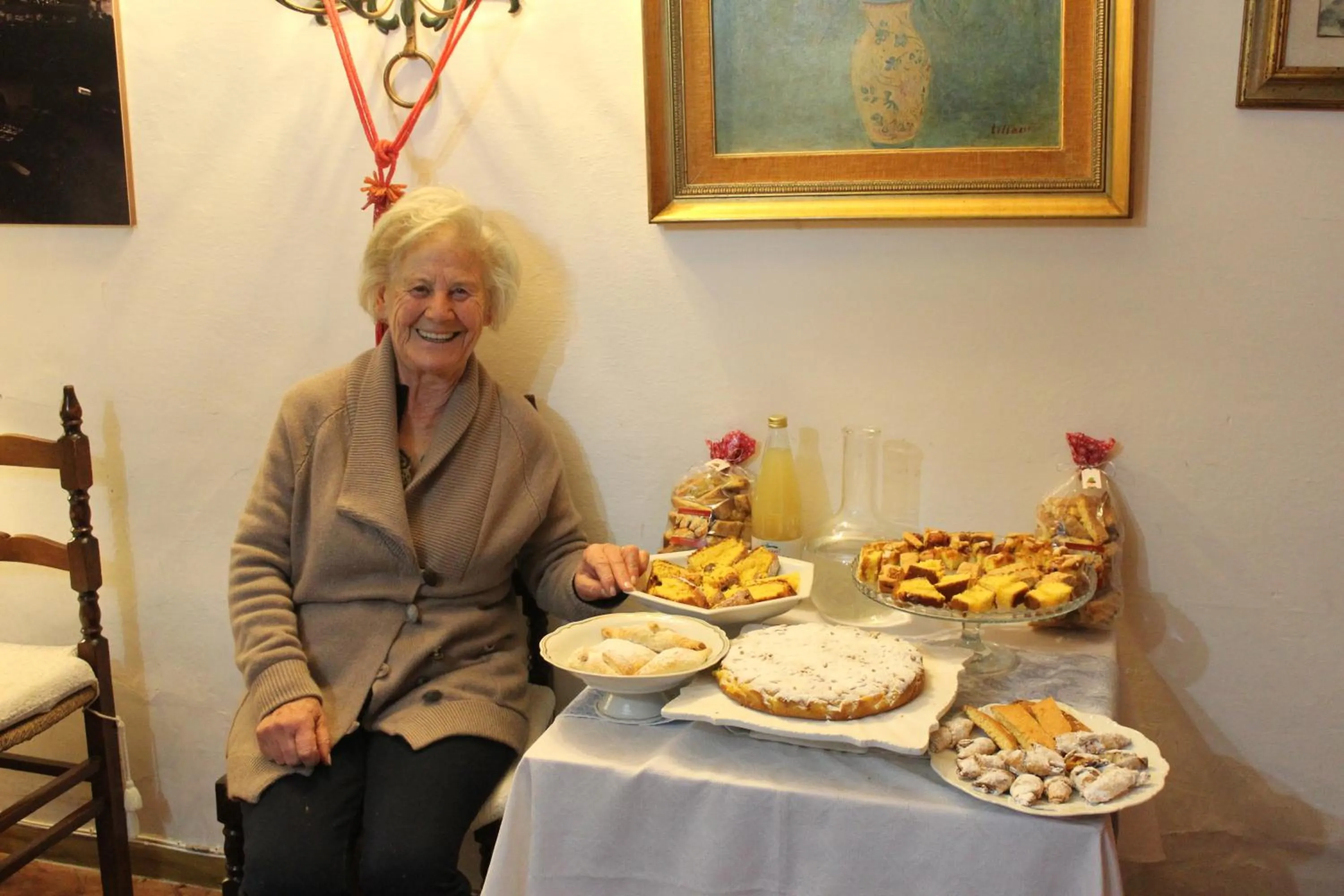 Guests in B&B Elda Country House