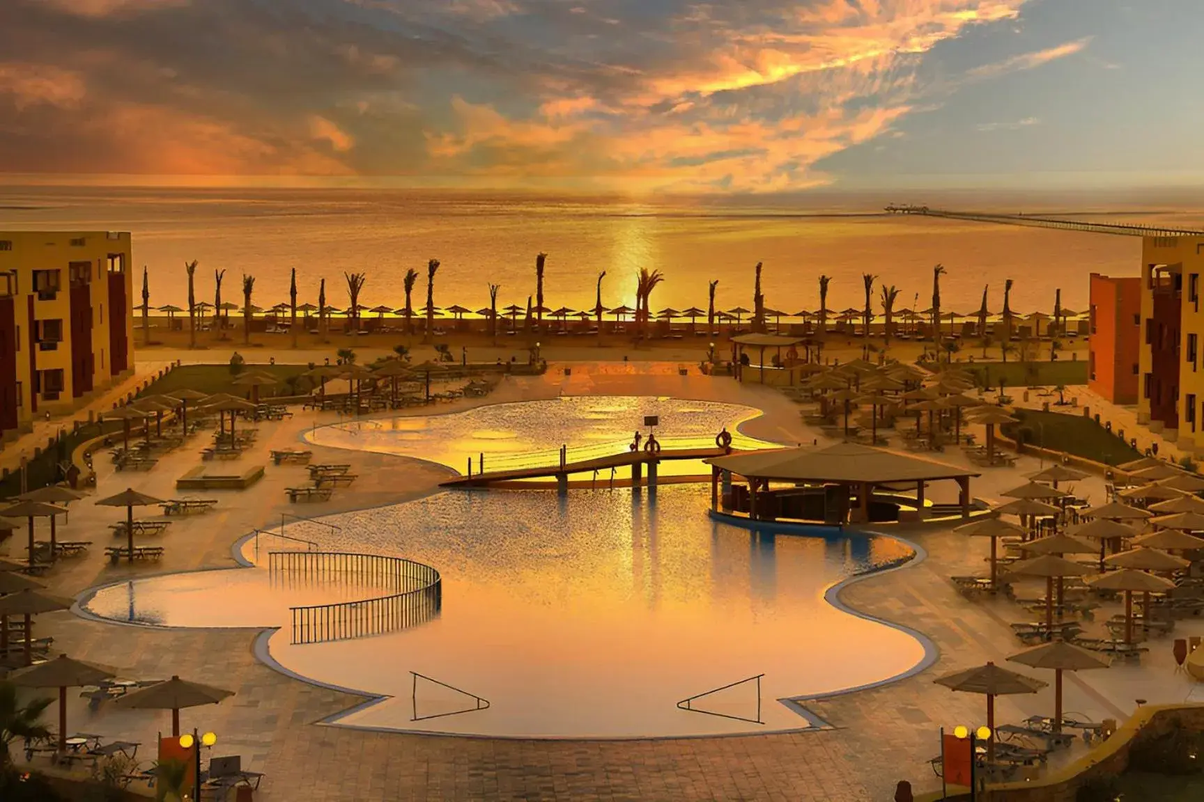 Pool view in Casa Mare Resort - ex, Royal Tulip Beach Resort Pool view in Casa Mare Resort - ex, Royal Tulip Beach Resort