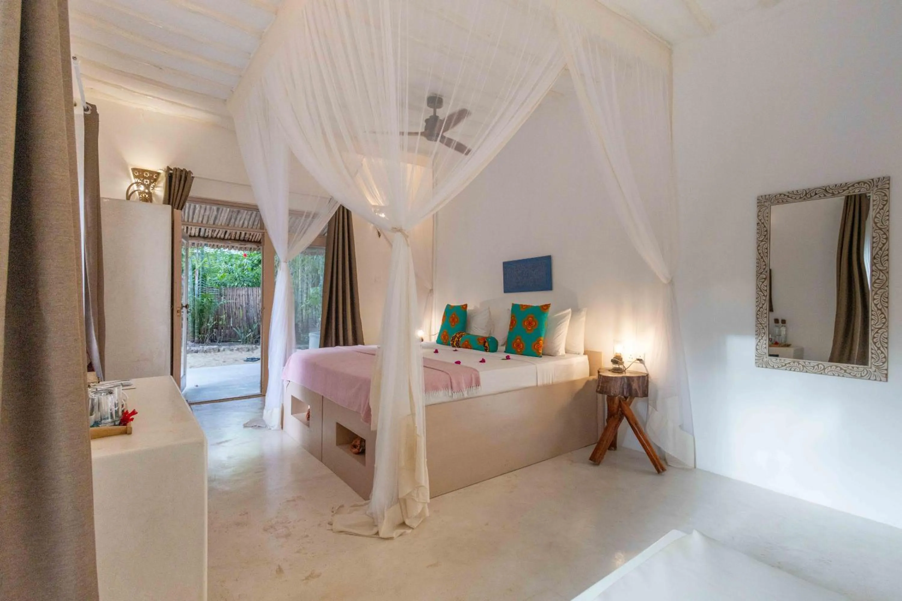 Bed in Sharazad Boutique Hotel