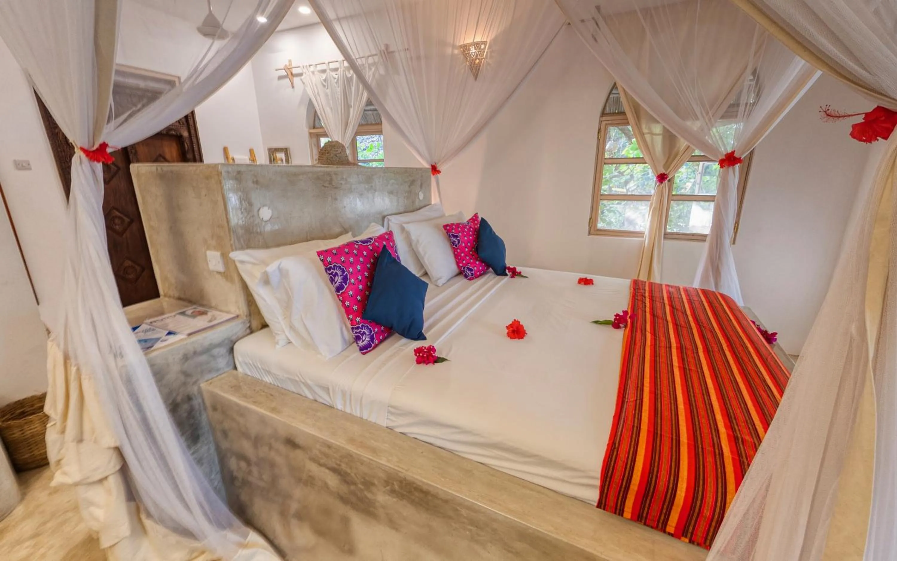 Bed in Sharazad Boutique Hotel