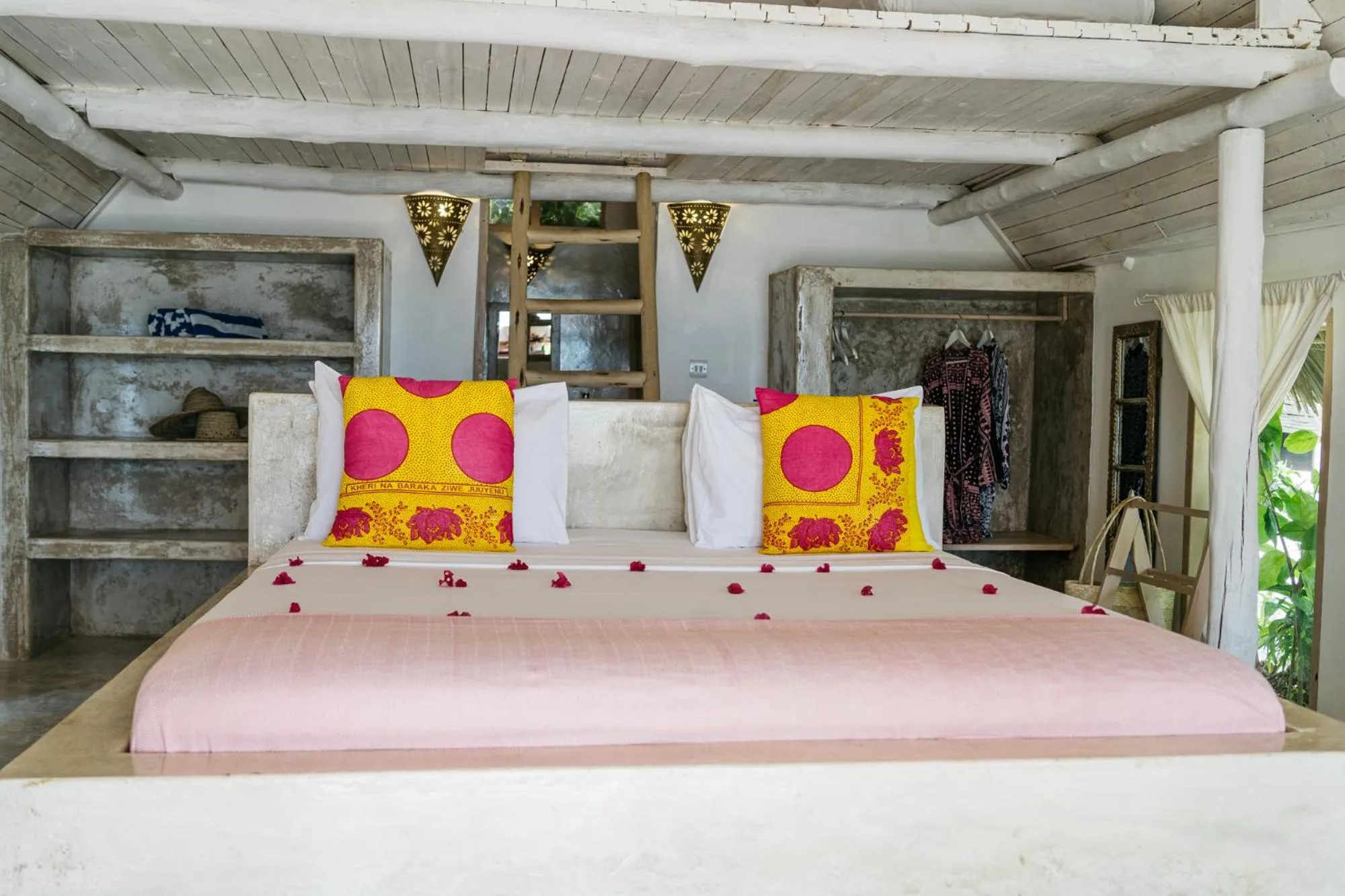 Bed in Sharazad Boutique Hotel