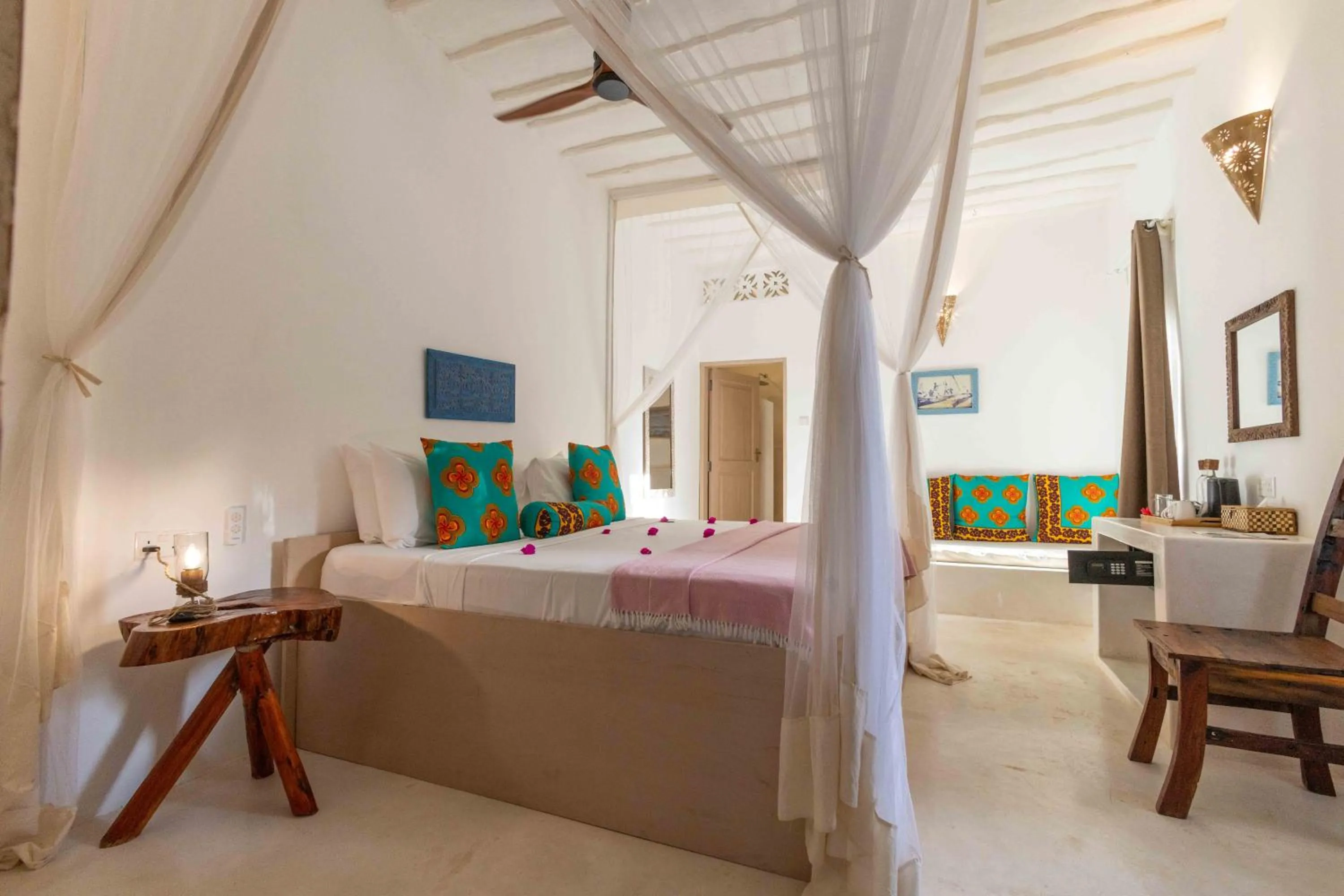 Bed in Sharazad Boutique Hotel