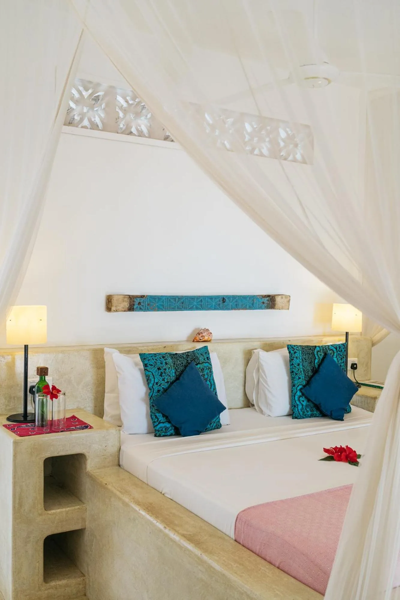 Bed in Sharazad Boutique Hotel