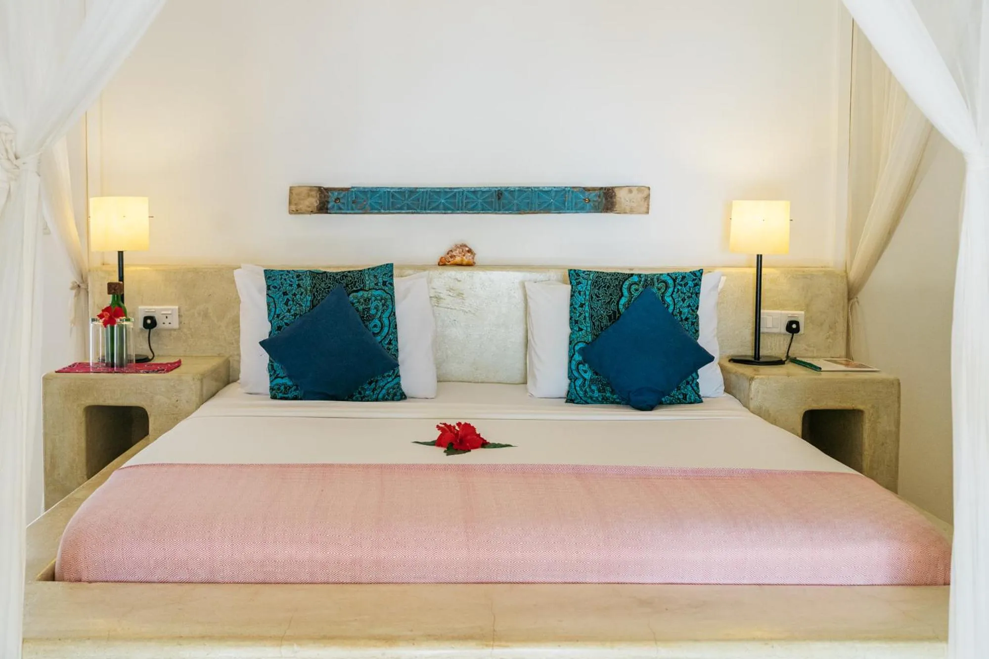 Bed in Sharazad Boutique Hotel