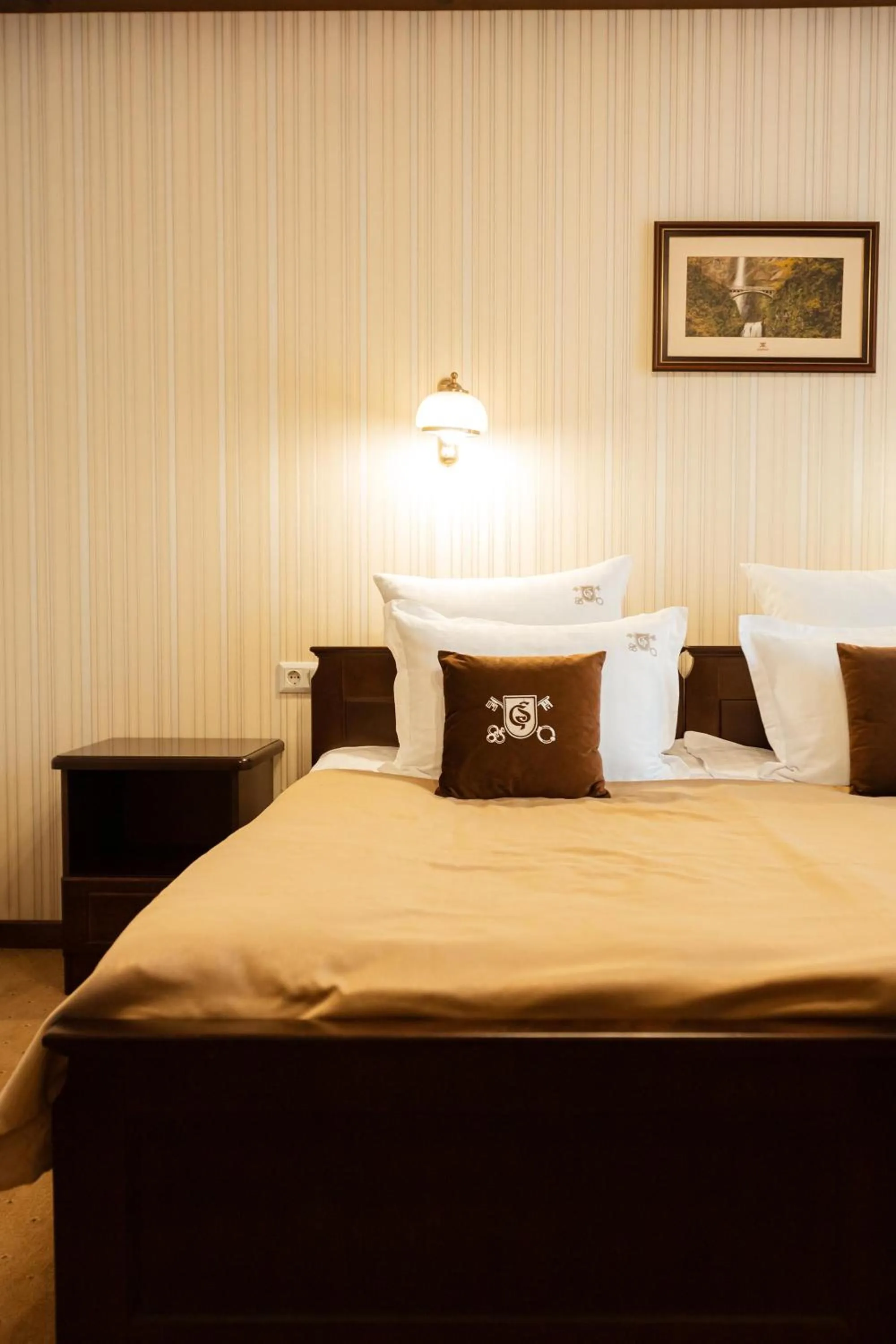 Bed in GasthauS & SPA