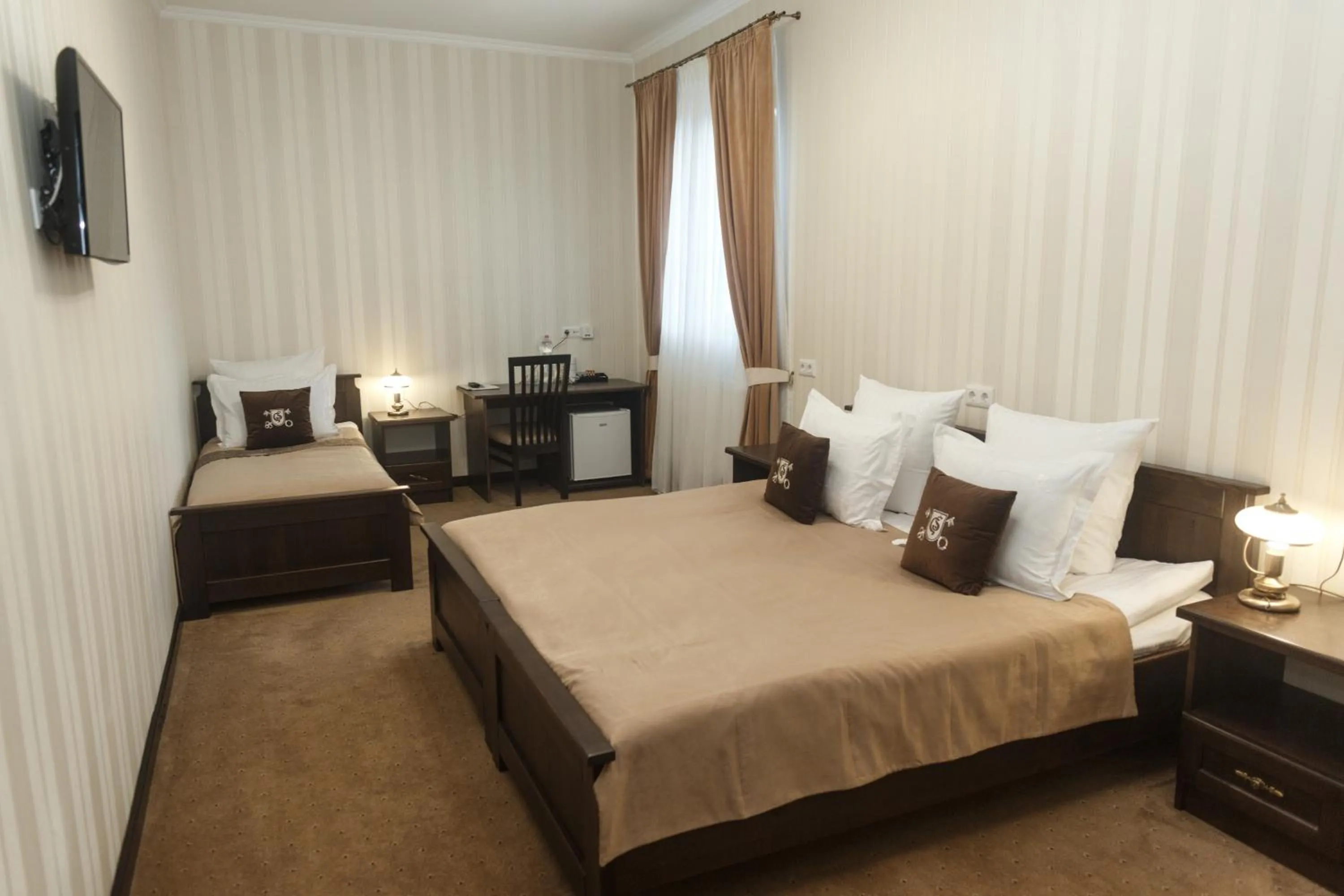 Bed in GasthauS & SPA