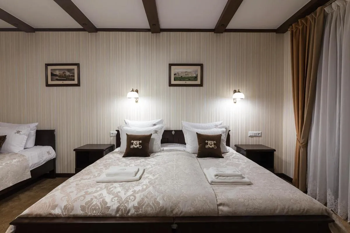 Bed in GasthauS & SPA