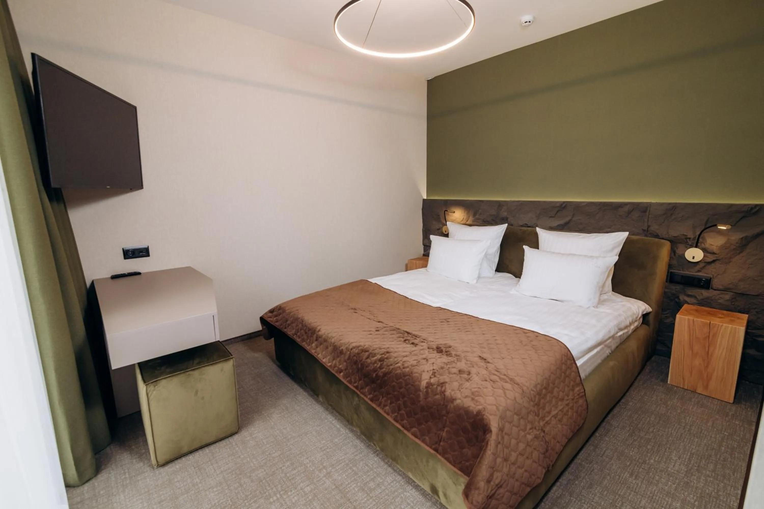 Bed in GasthauS & SPA