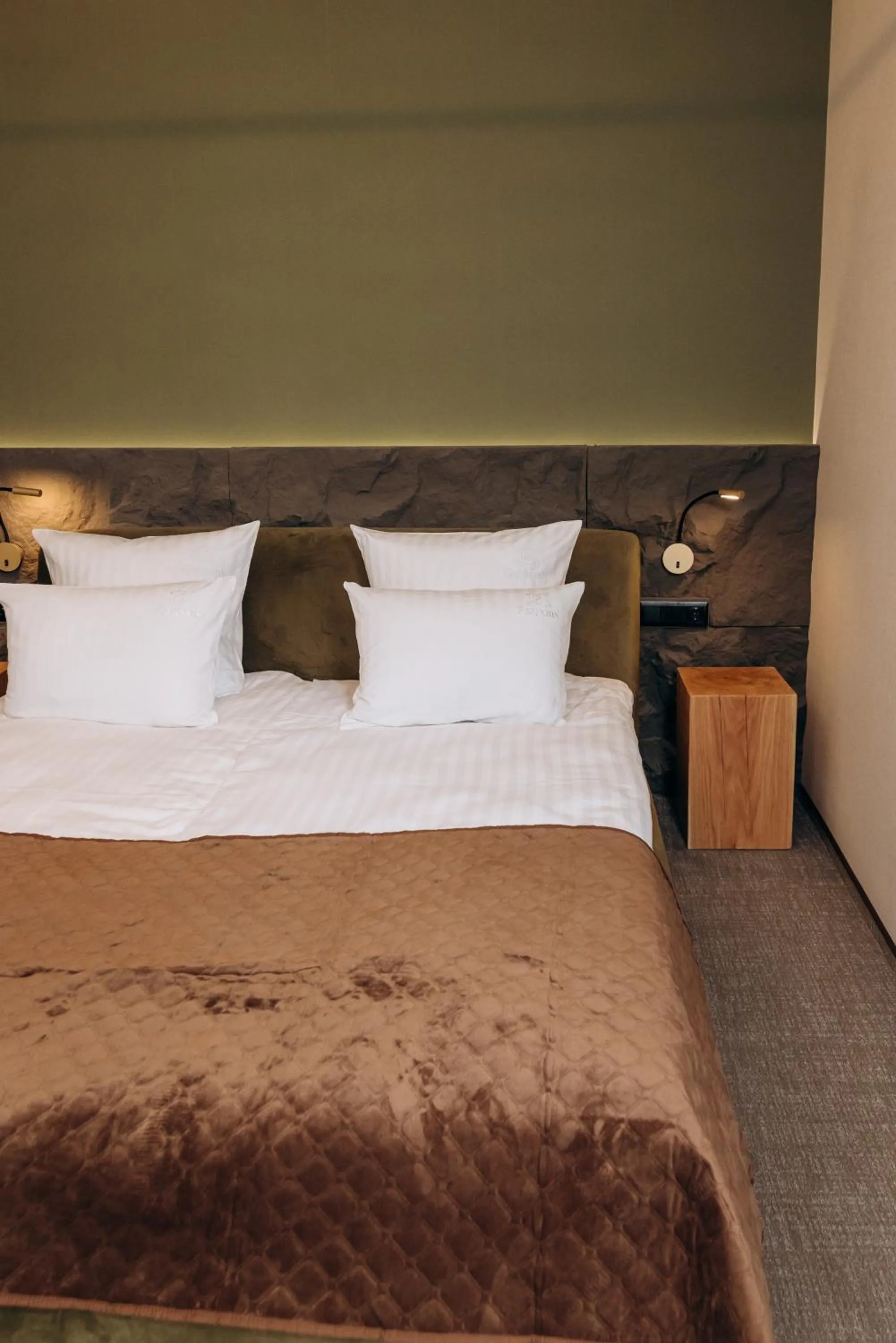 Bed in GasthauS & SPA