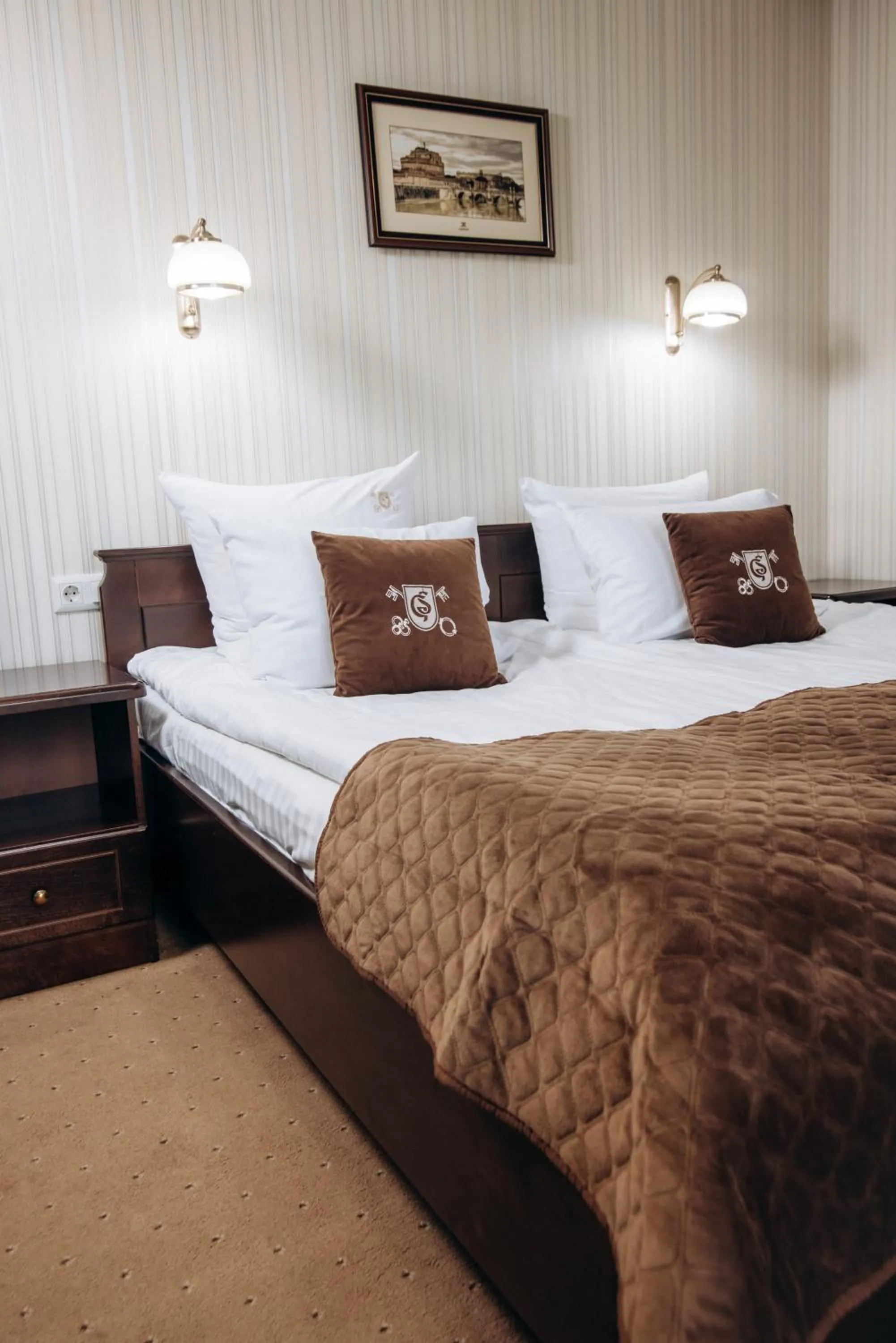 Bed in GasthauS & SPA