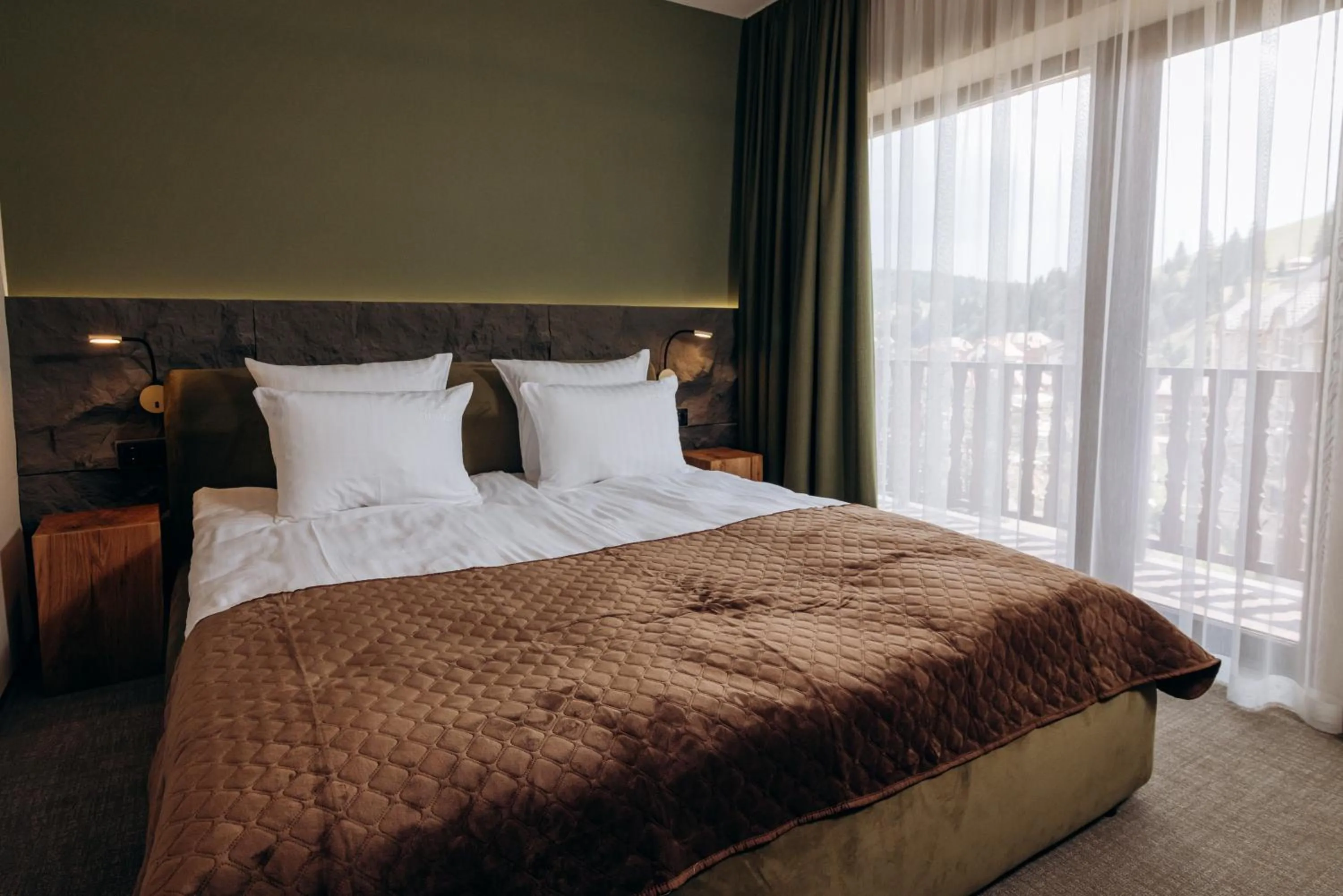 Bed in GasthauS & SPA