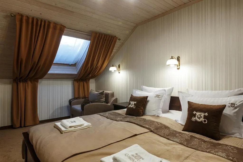 Bed in GasthauS & SPA