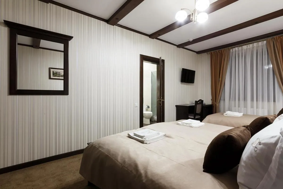 Bed in GasthauS & SPA