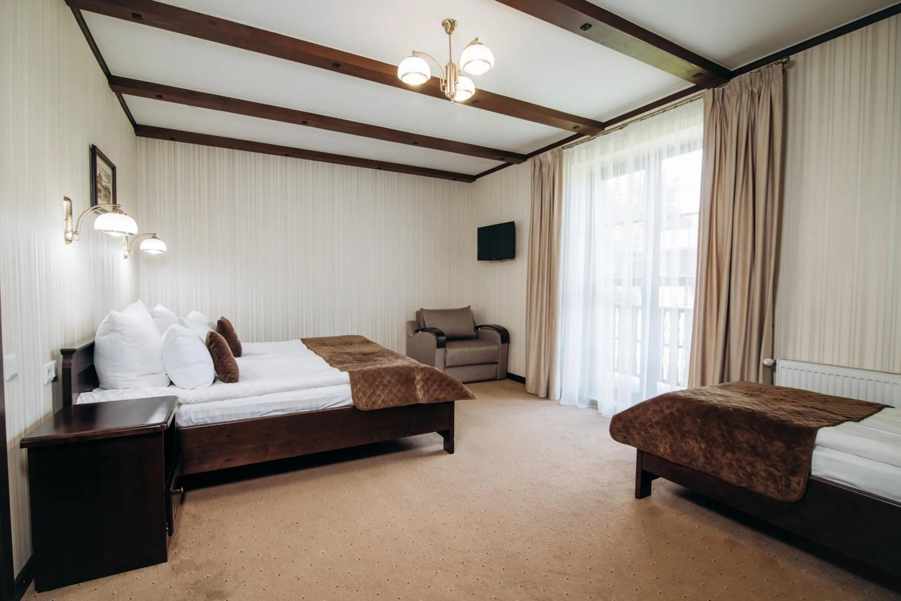 Bed in GasthauS & SPA