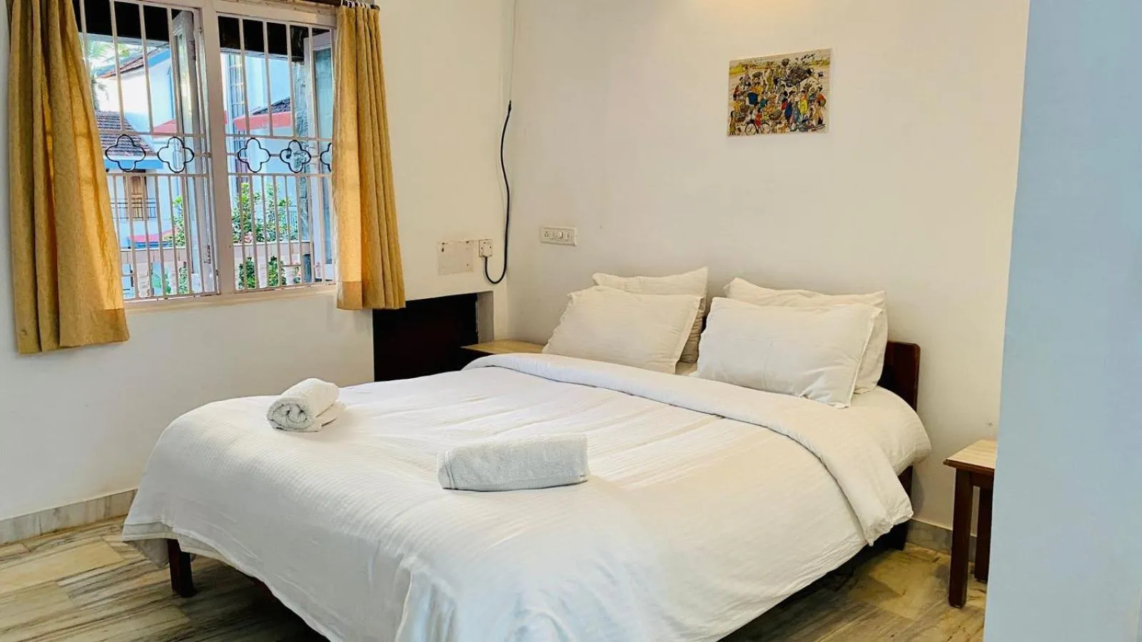 Bed in Peravel Beach Holiday Home