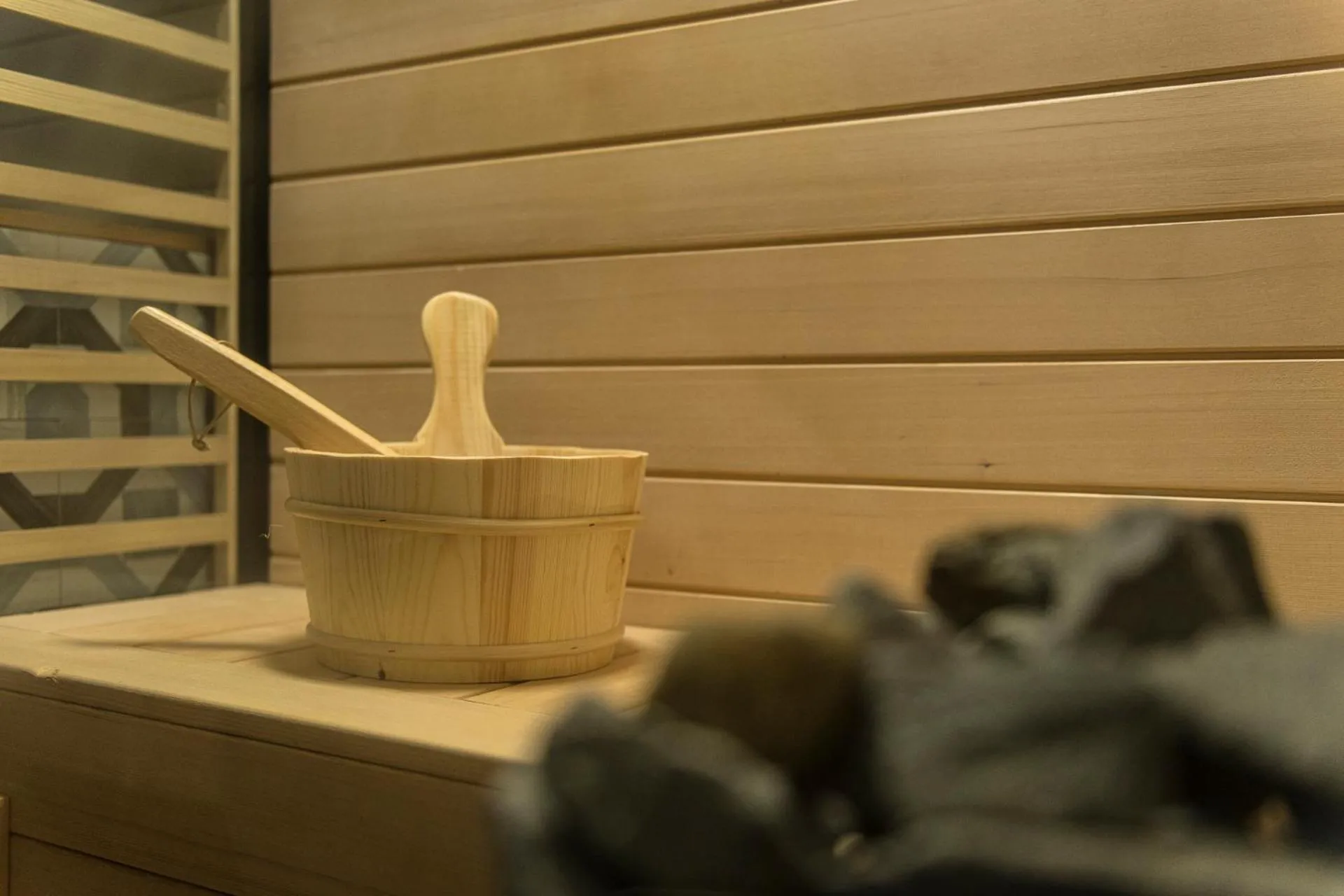 Sauna in Navona Central Suites