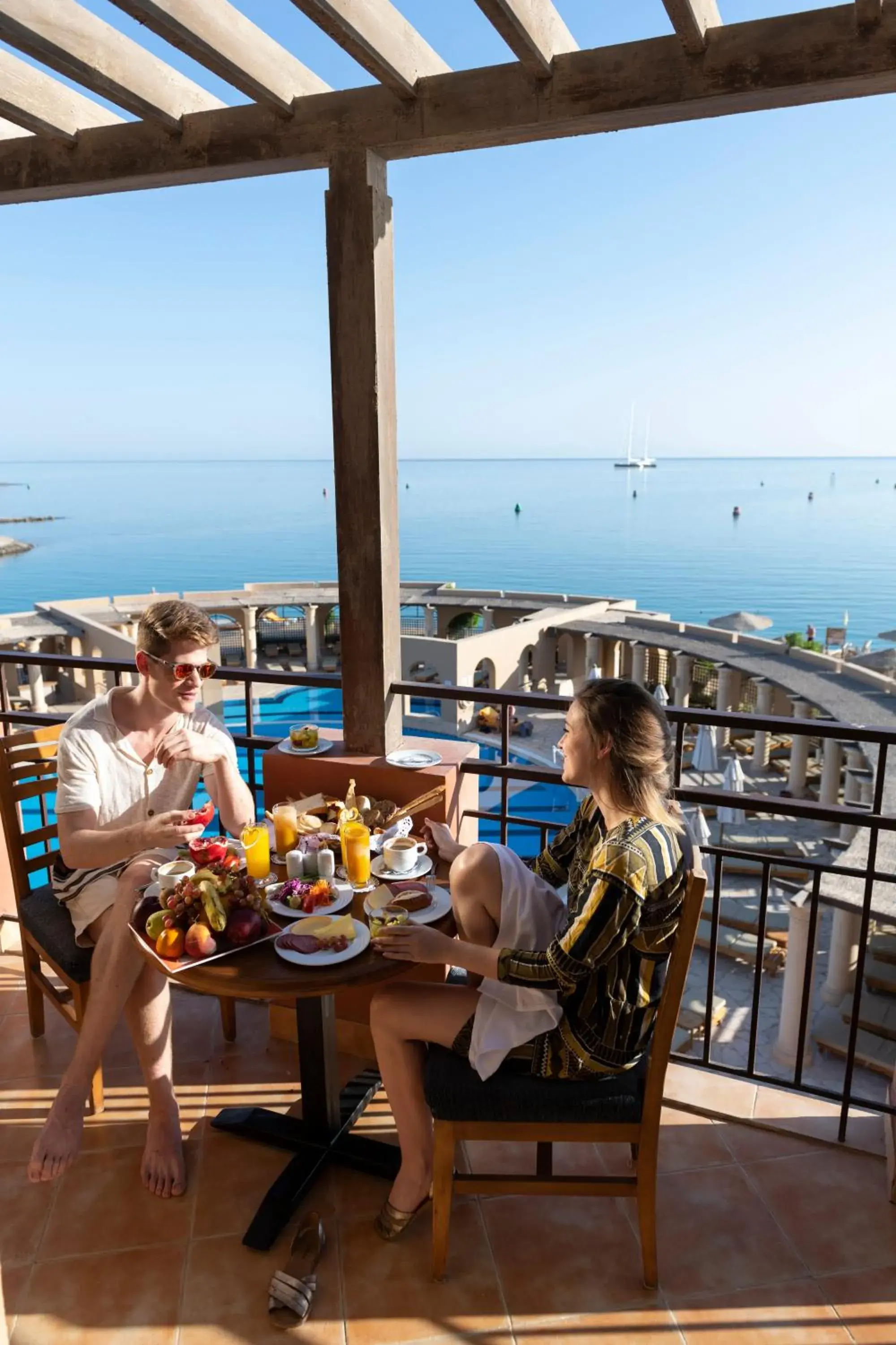 Balcony/Terrace in Three Corners Ocean View El Gouna - Adults Only Balcony/Terrace in Three Corners Ocean View El Gouna - Adults Only