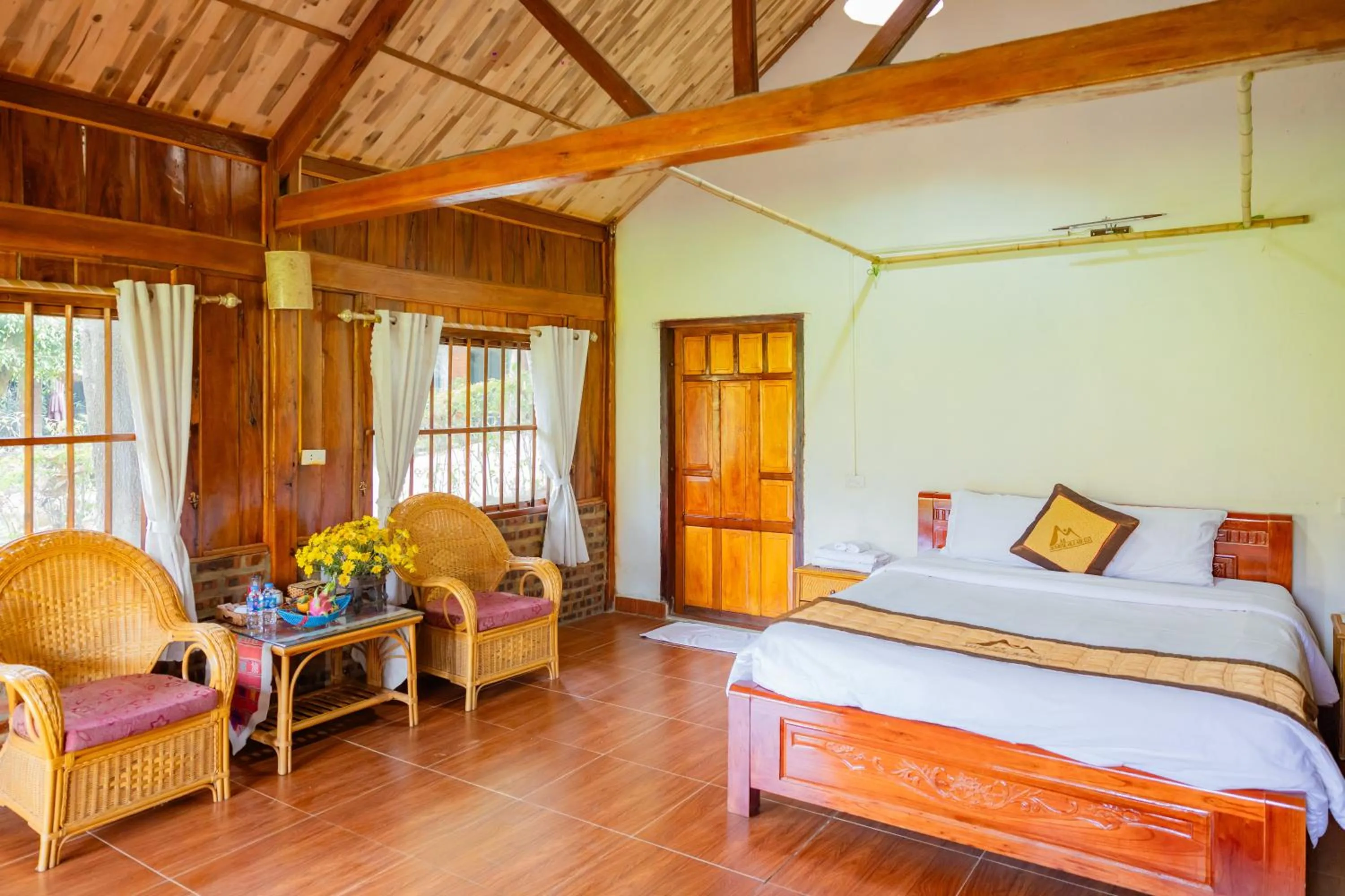 Bedroom, Bed in Mai Chau Sunrise Village