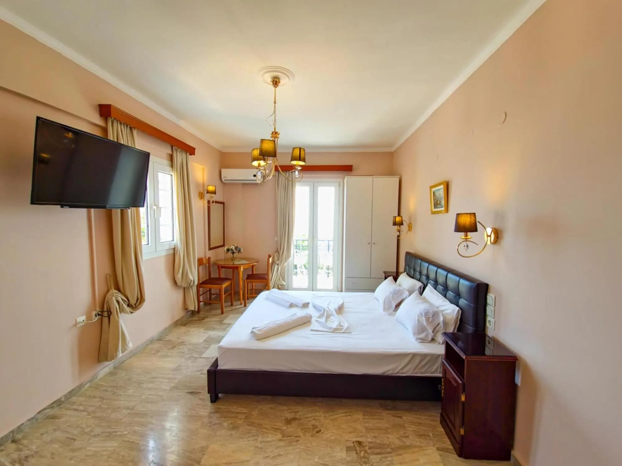 Bedroom, Bed in Stellatos House